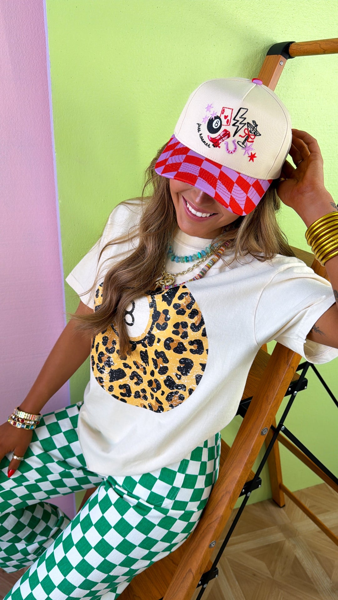 Lucky 8 Ball Graphic Tee, Ivory