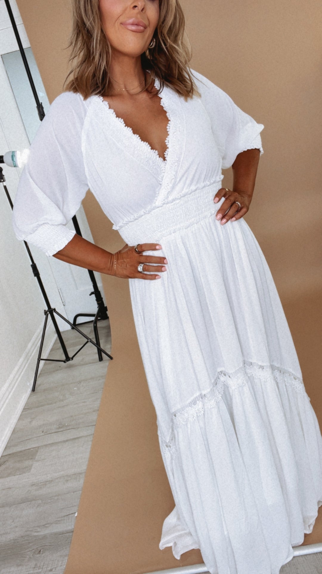 ECB Exclusive: Most Admired Maxi Dress , White XS ECB Exclusive: Most Admired Maxi Dress , White XS