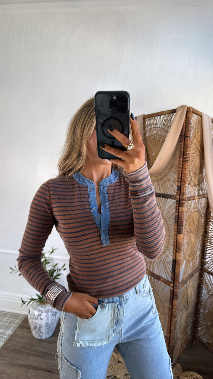 Simple Comfort Long Sleeve, Cinnamon