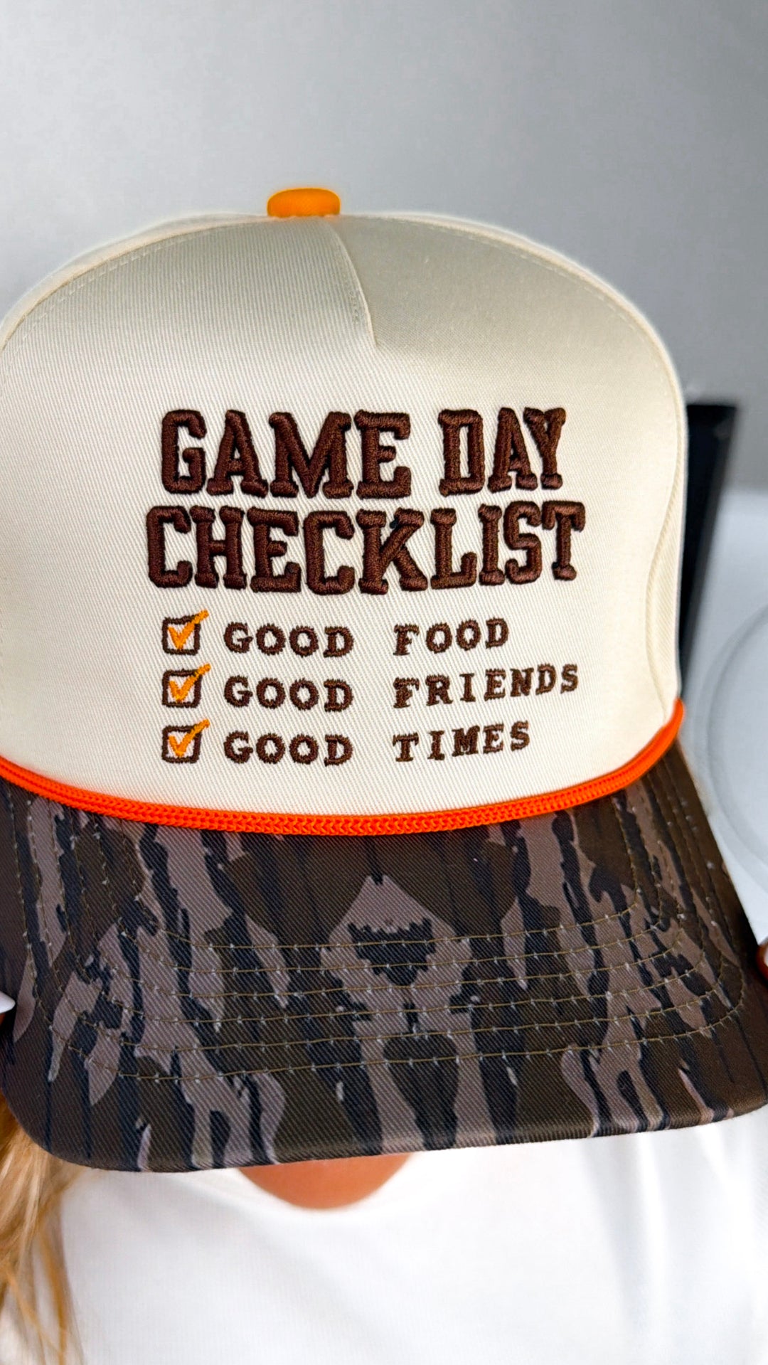 Game Day Check List Trucker Hat