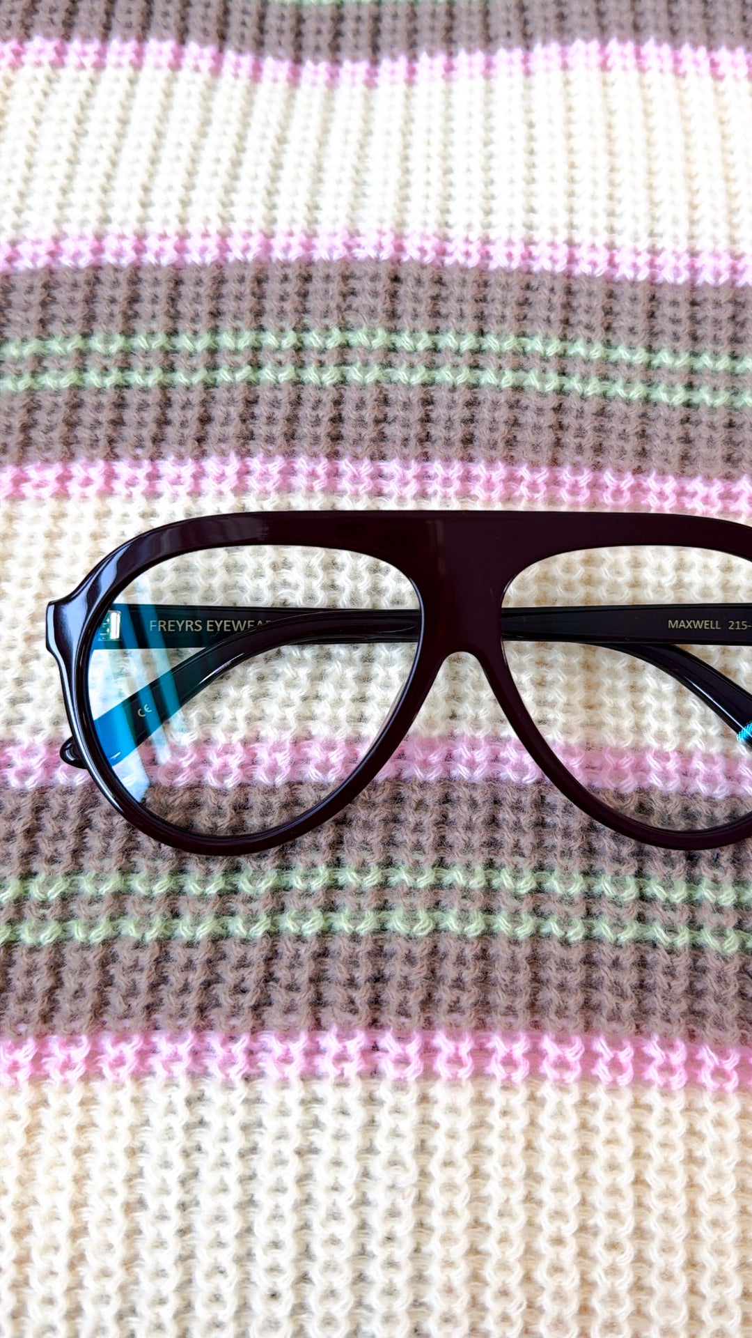 FREYRS: Maxwell WHS Eyeglasses, Burgundy