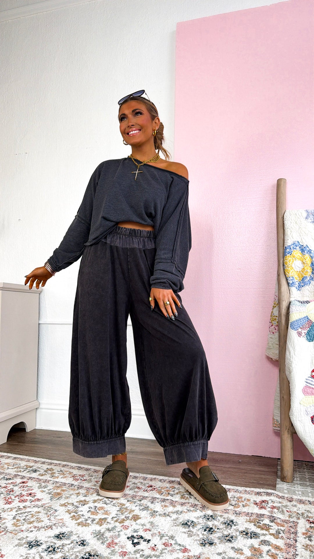 Light Work Relaxed Top, Black