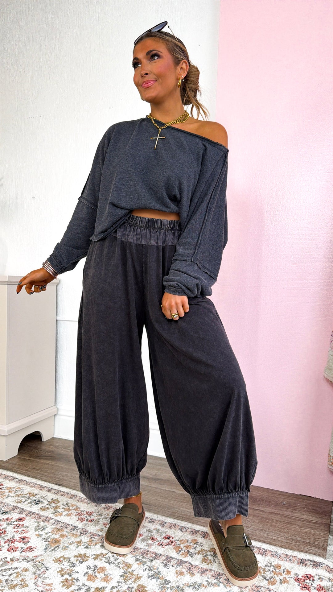 Light Work Relaxed Top, Black