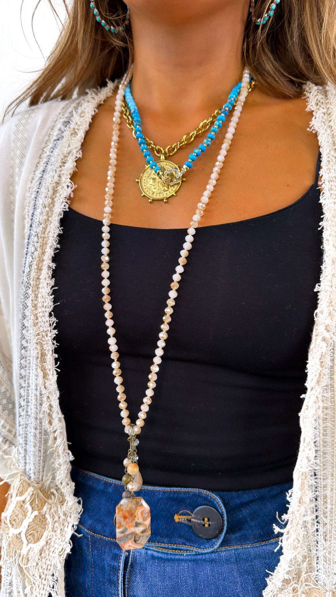 Nomad Blush Lilly Necklace