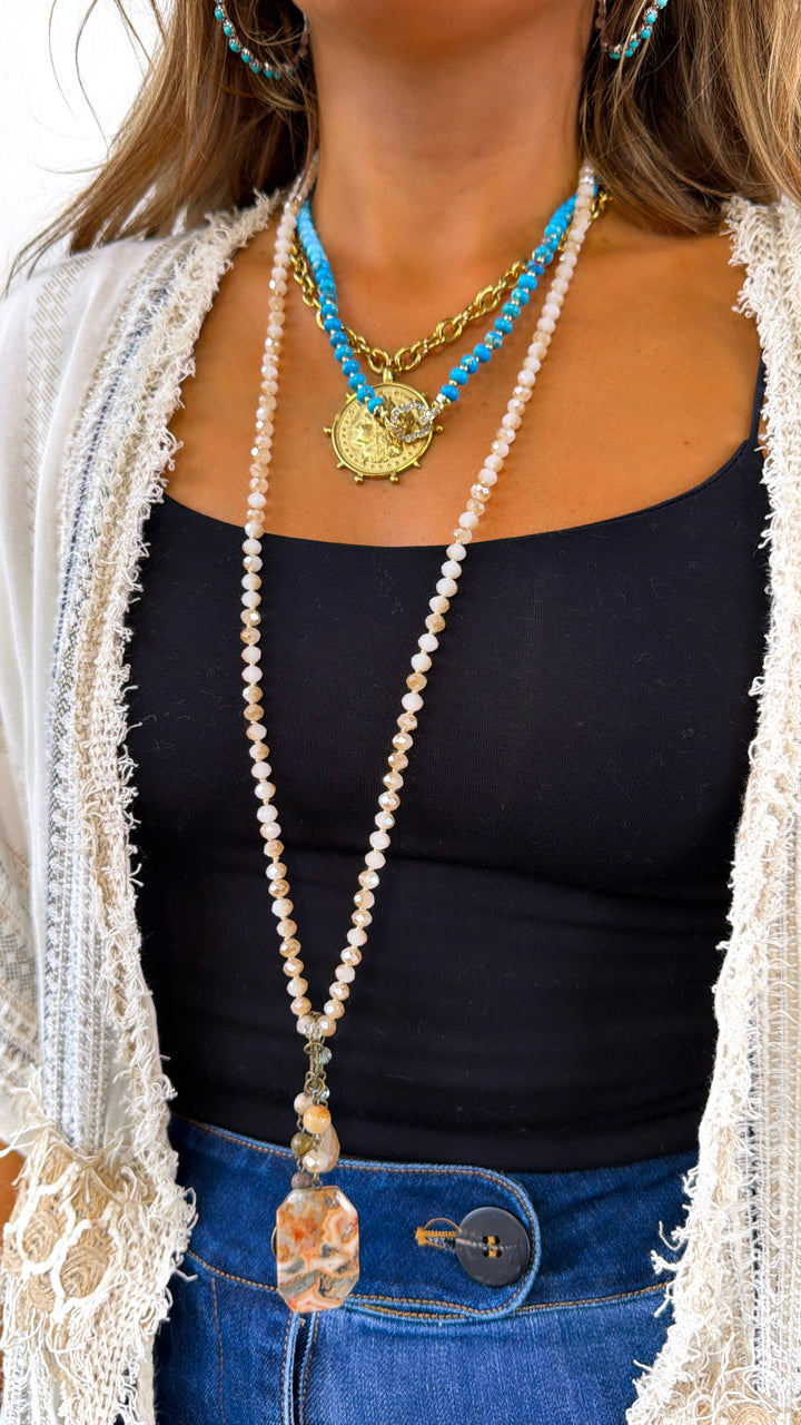 Nomad Blush Lilly Necklace