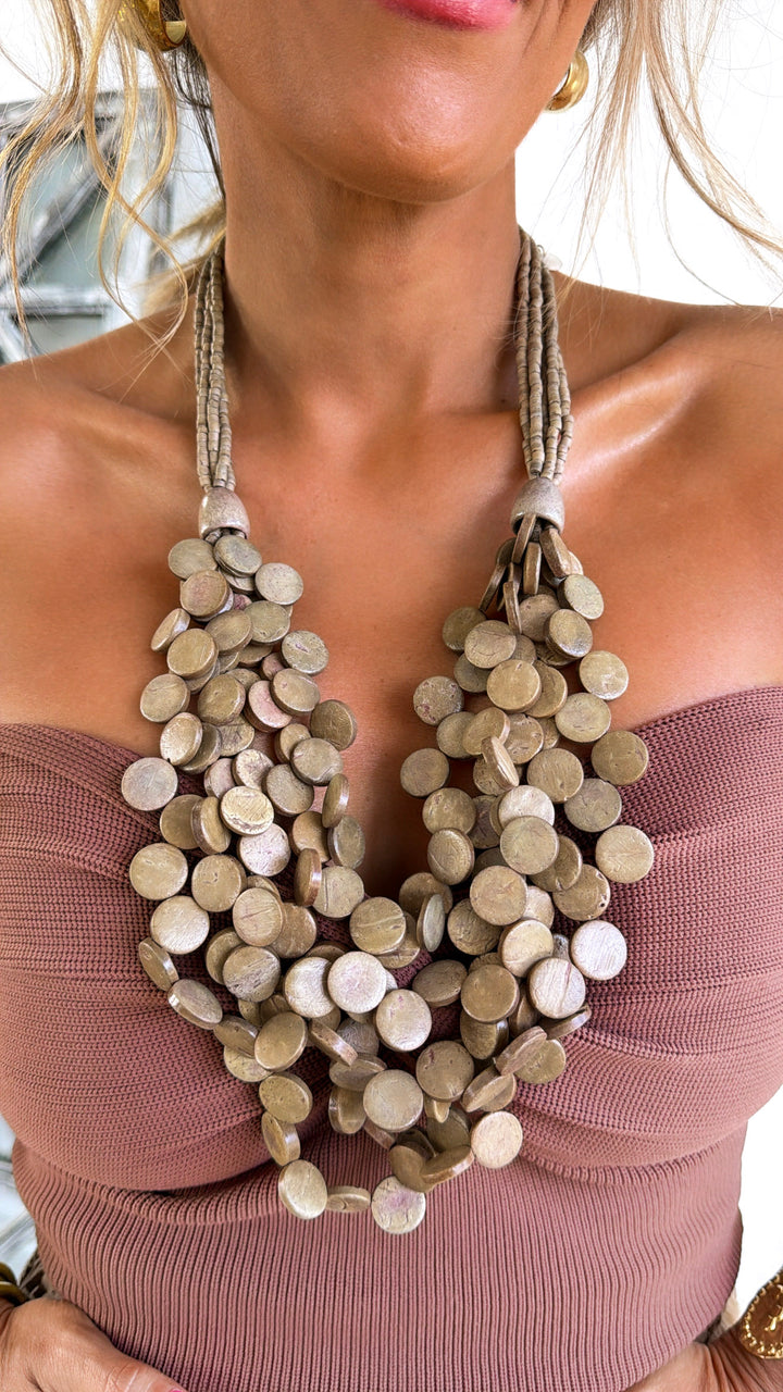 Wooden Dots Necklace
