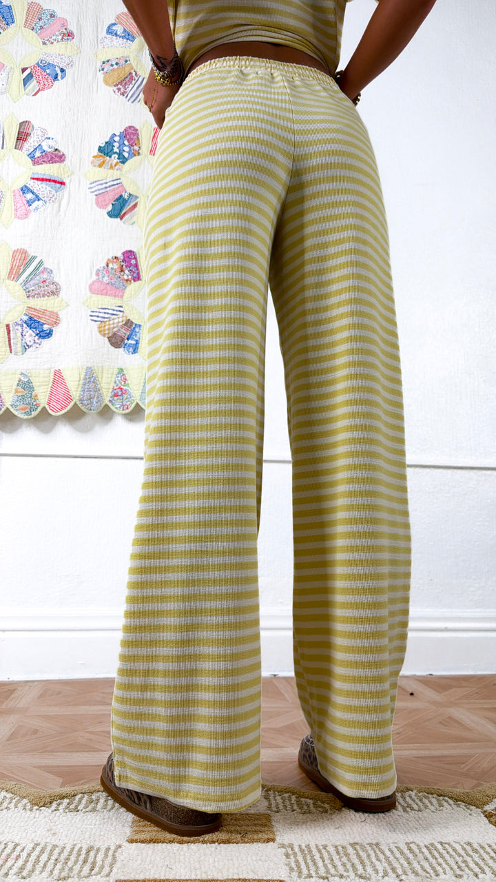Skyline Stripe Pants,Butter
