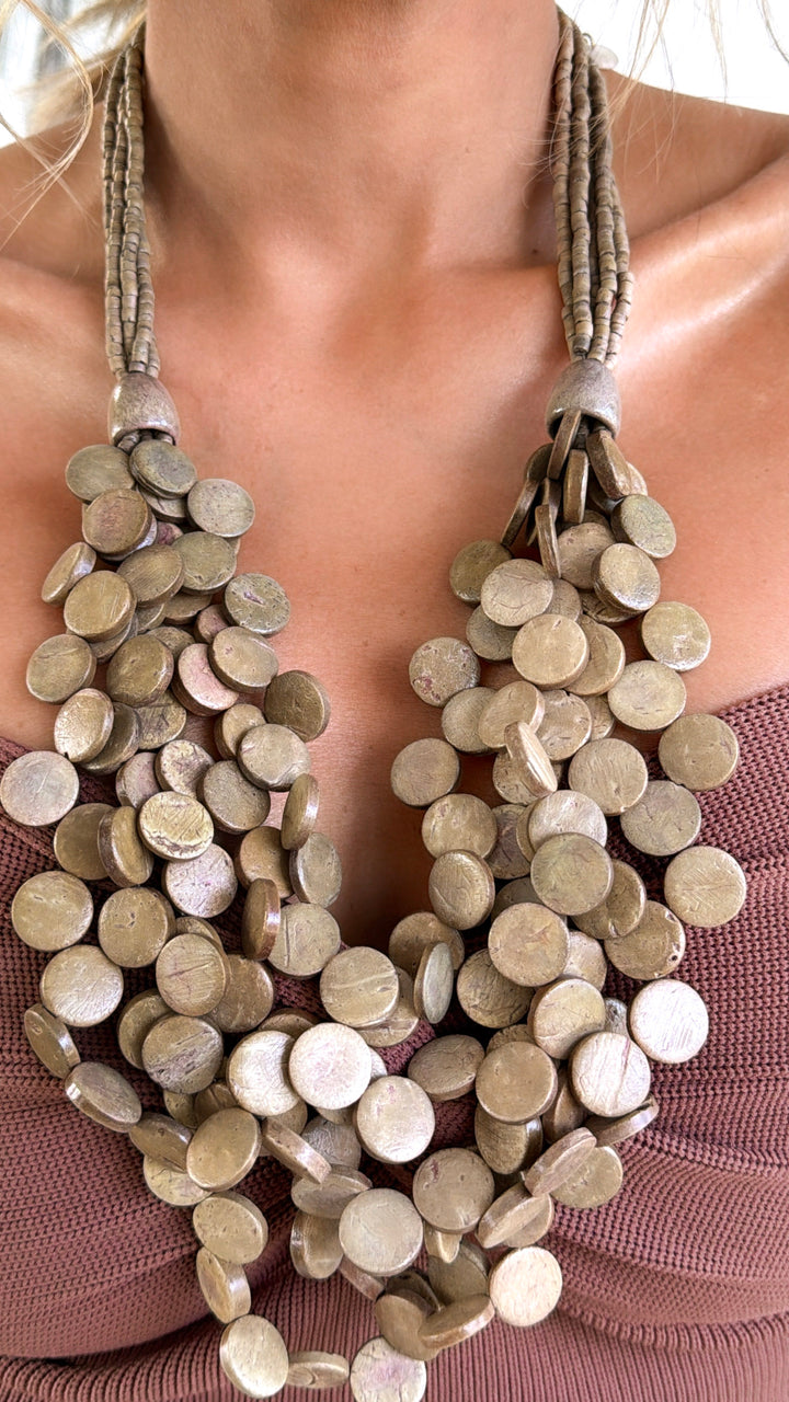 Wooden Dots Necklace