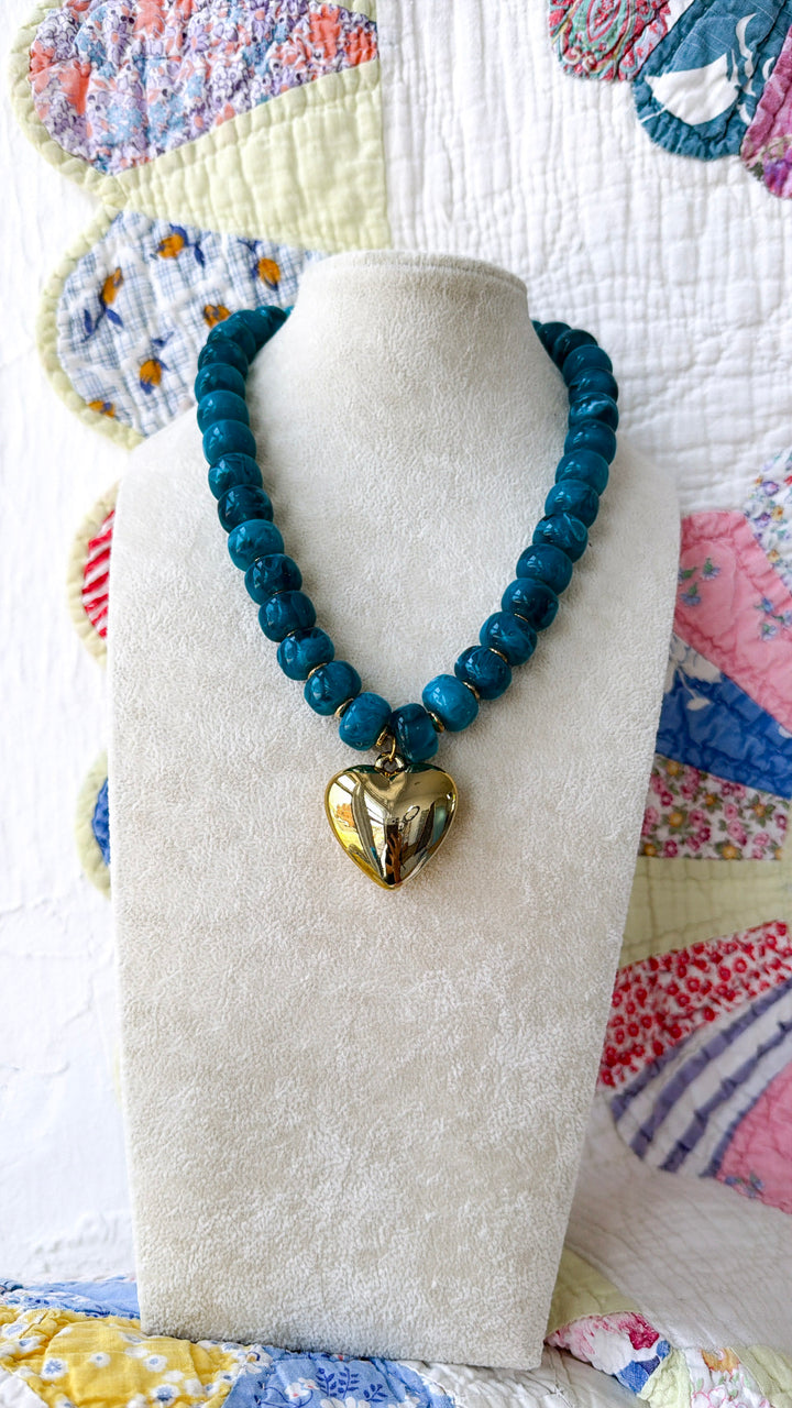 Beloved Necklace, Teal