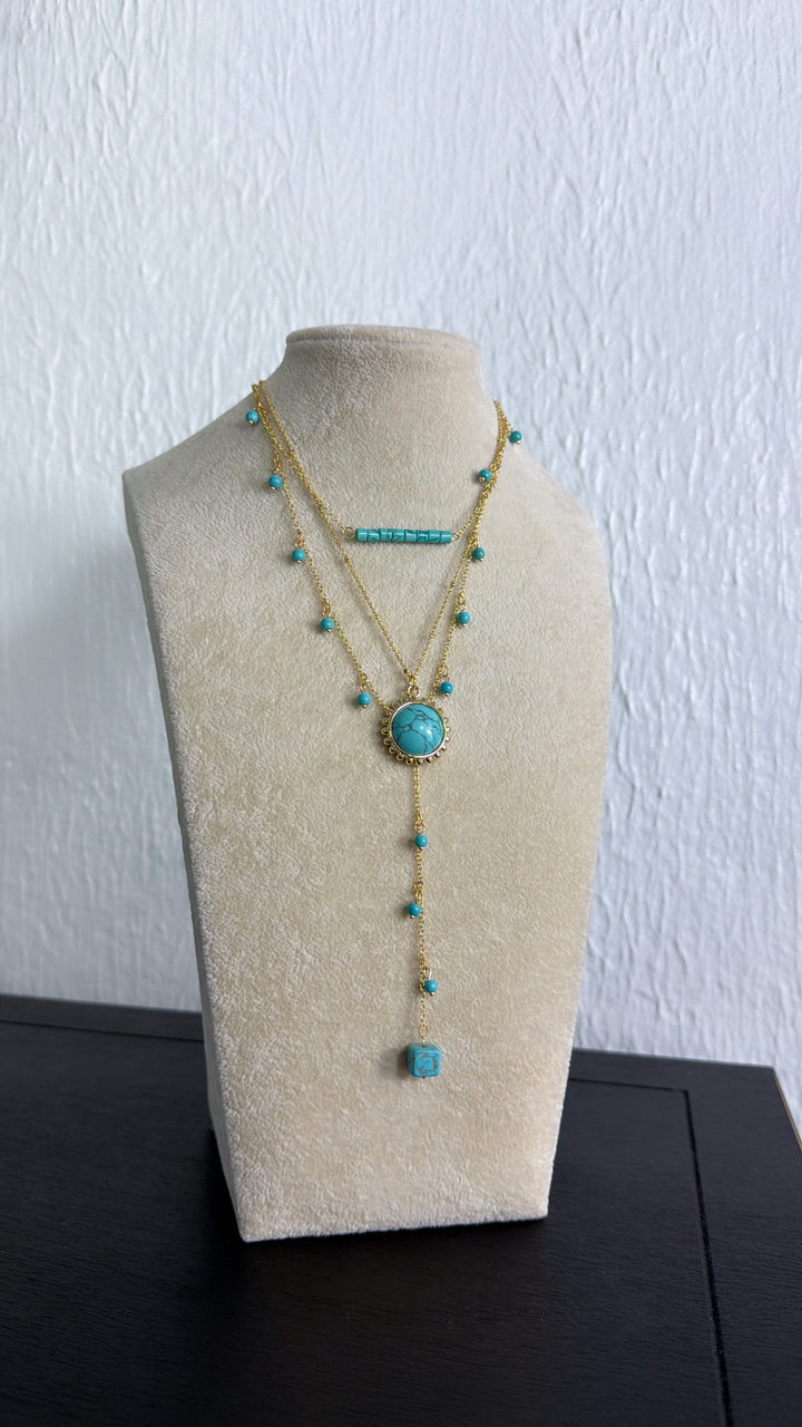 Treasure Jewels: Turquoise Harmony Layered Necklace