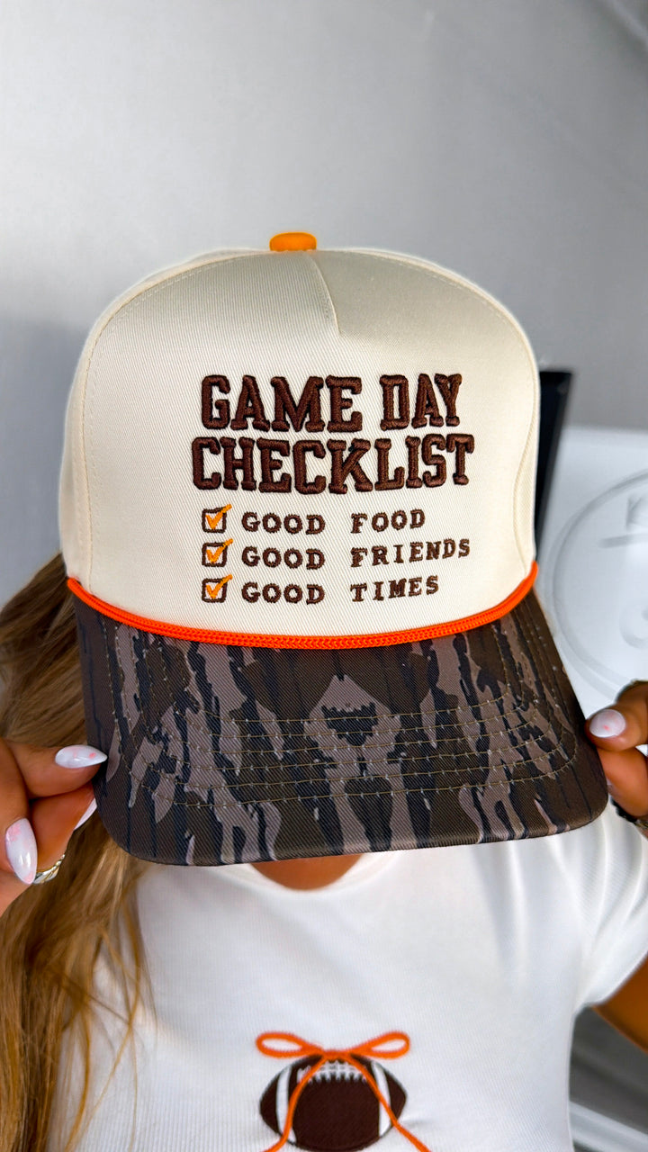 Game Day Check List Trucker Hat