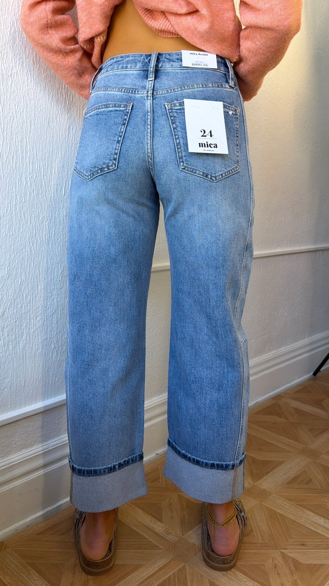 Ledger Barrel Jeans, Medium Wash