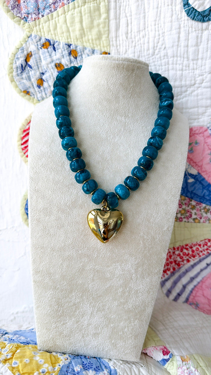 Beloved Necklace, Teal