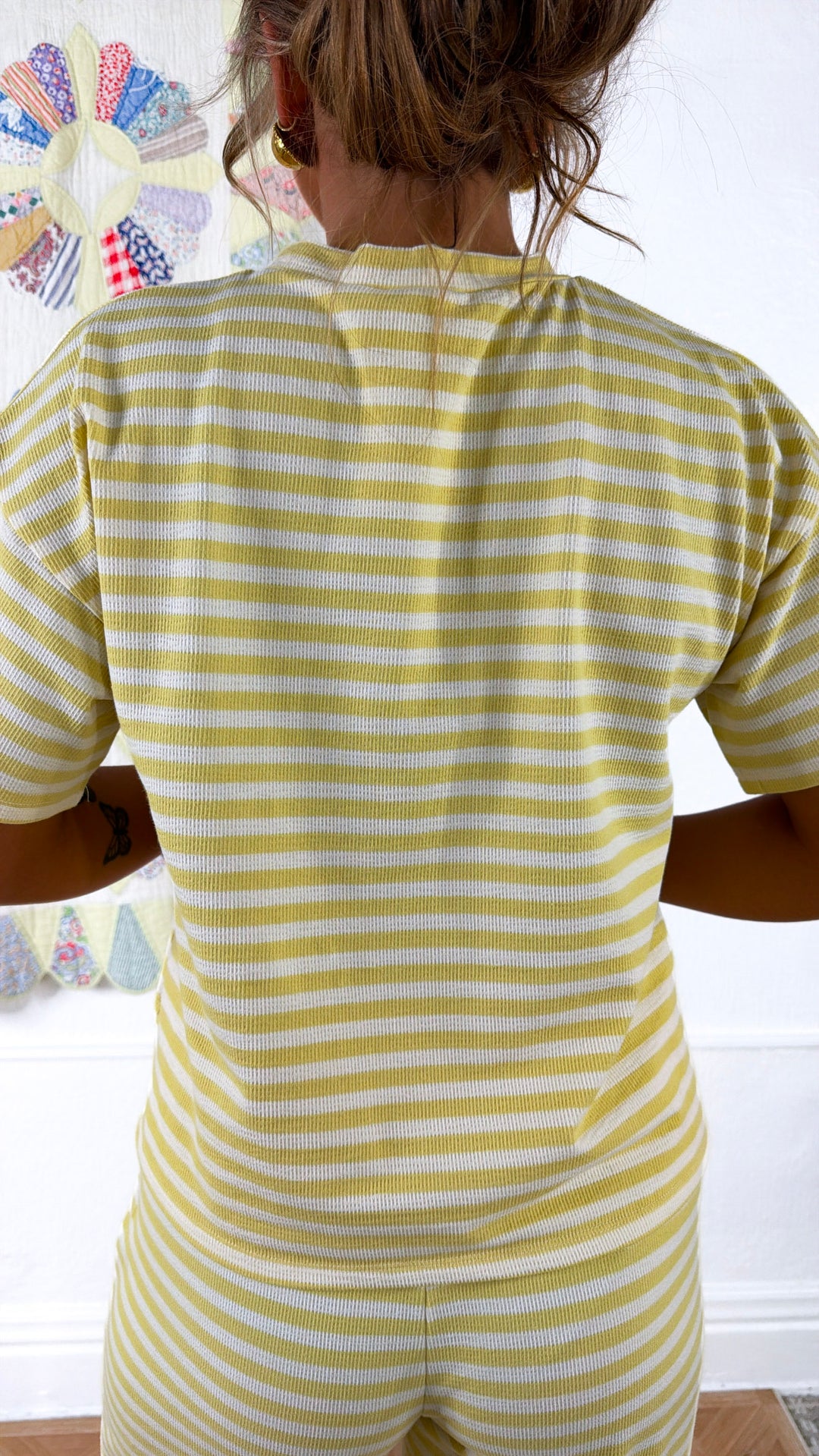 Skyline Stripe Top, Butter