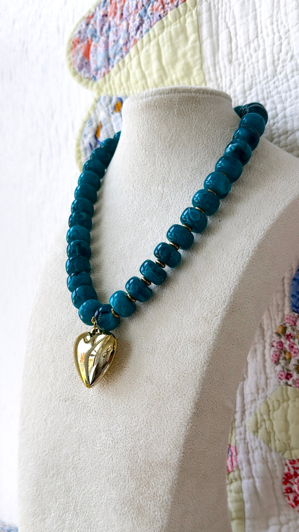 Beloved Necklace, Teal