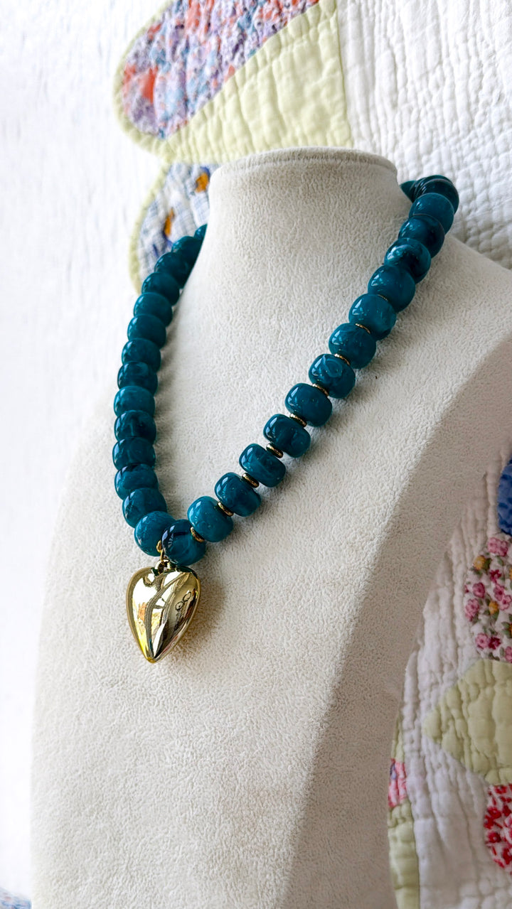 Beloved Necklace, Teal