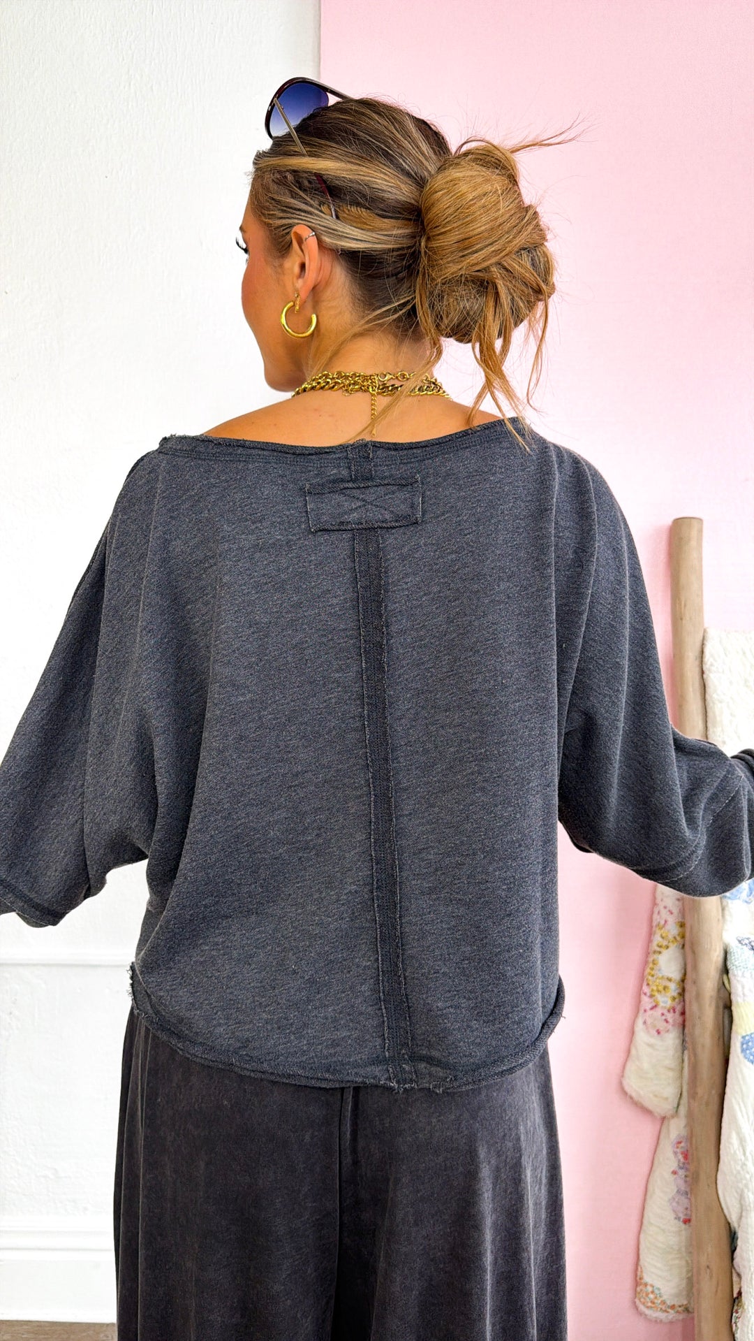 Light Work Relaxed Top, Black