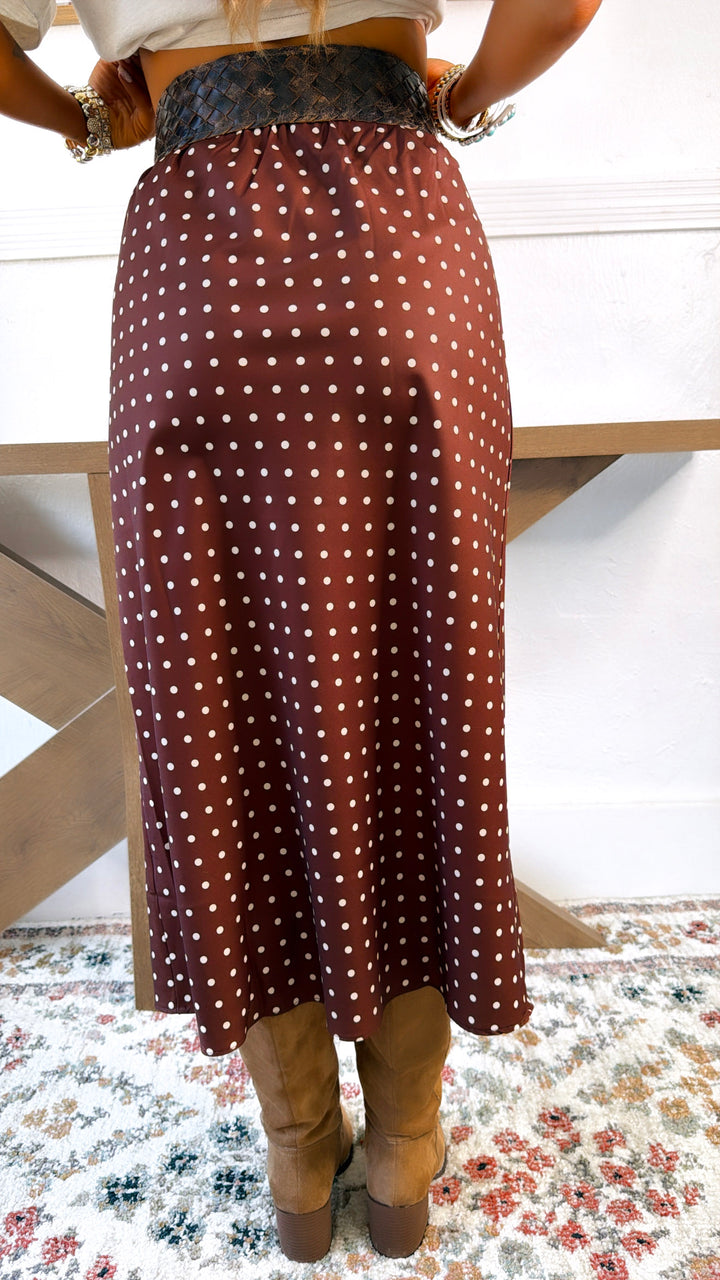 Scottie Maxi Skirt, Chocolate