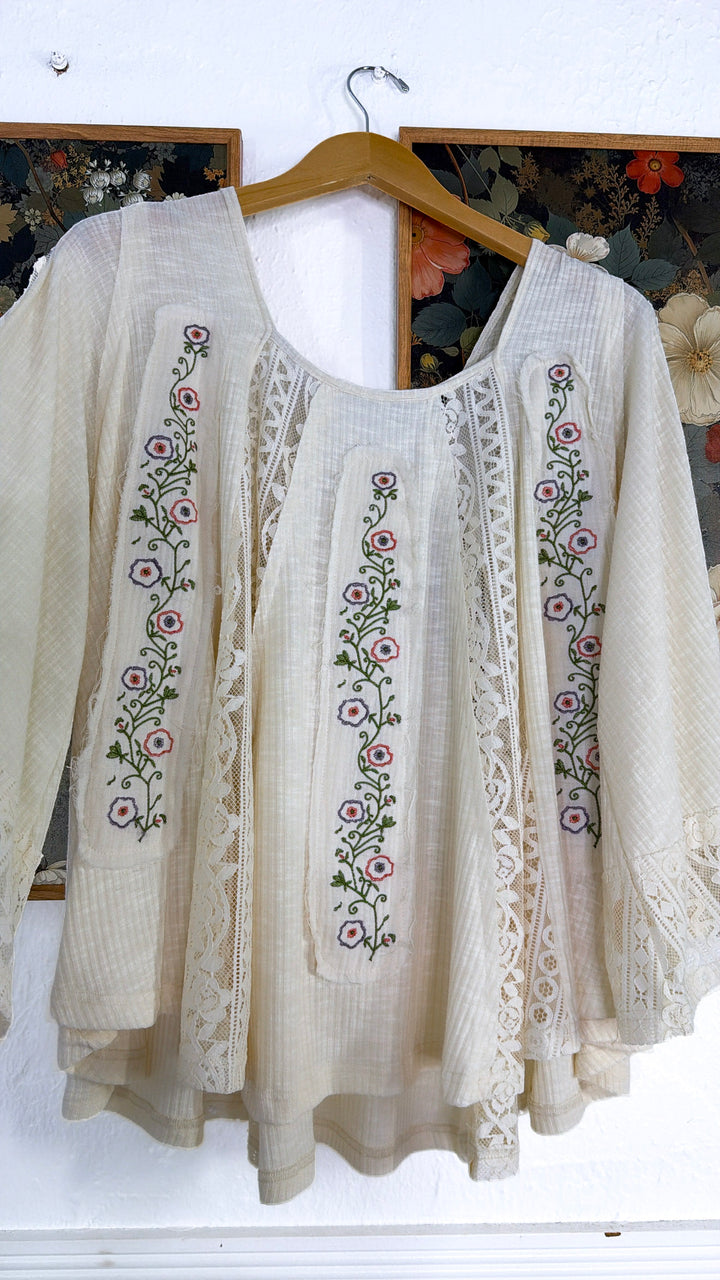 Gentle Bloom Blouse, Natural