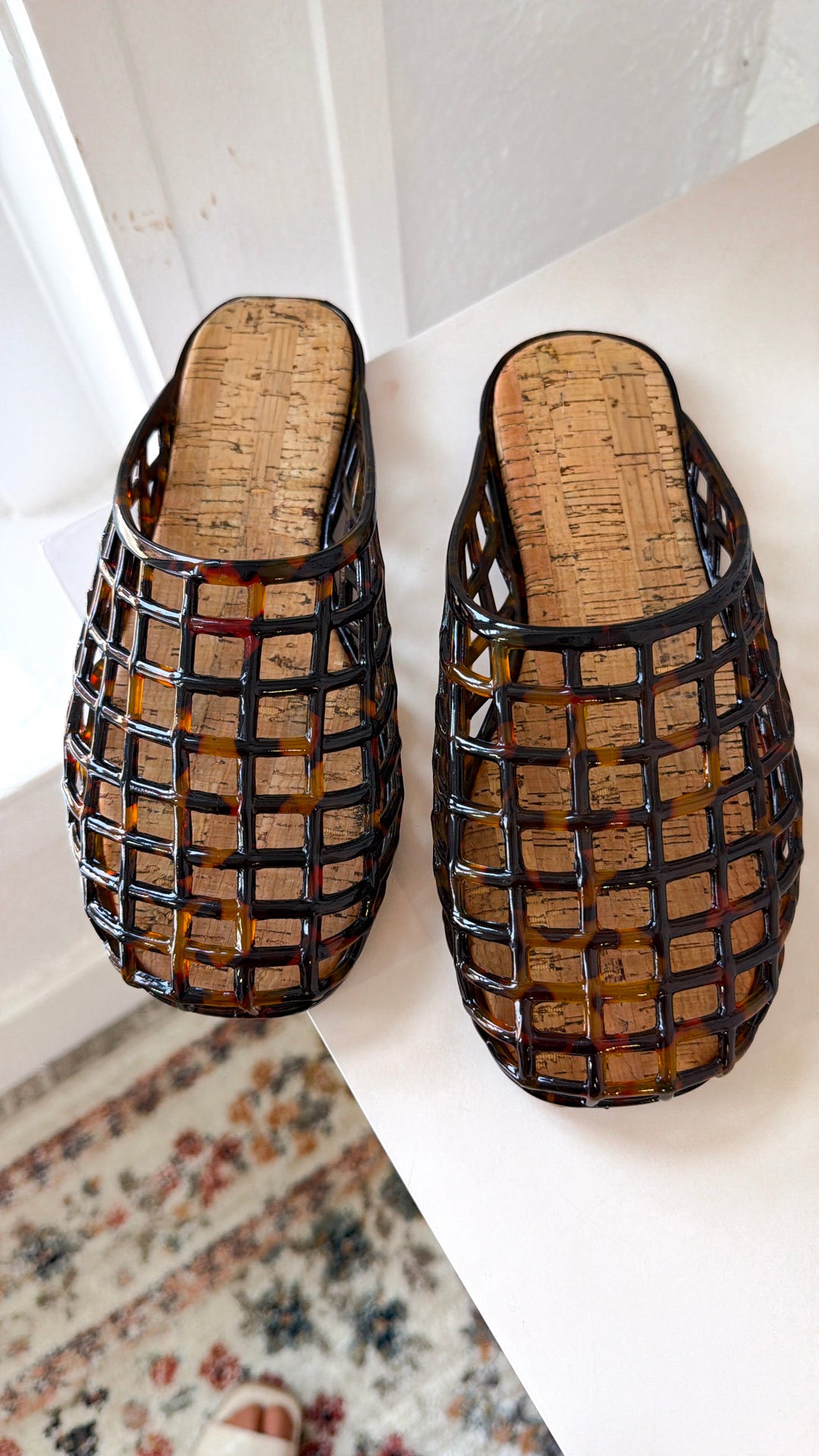 Slide On Jelly Shoes, Tortoise