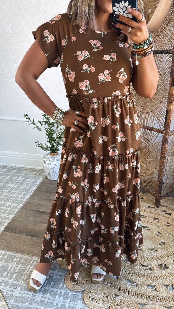 brown maxi dress casual Autumn Ease Dress, – Everyday Chic Boutique 18%Tax Emerald Sundae Blue Bodycon Featuring a rich chocolate COLOR:Cinnamon