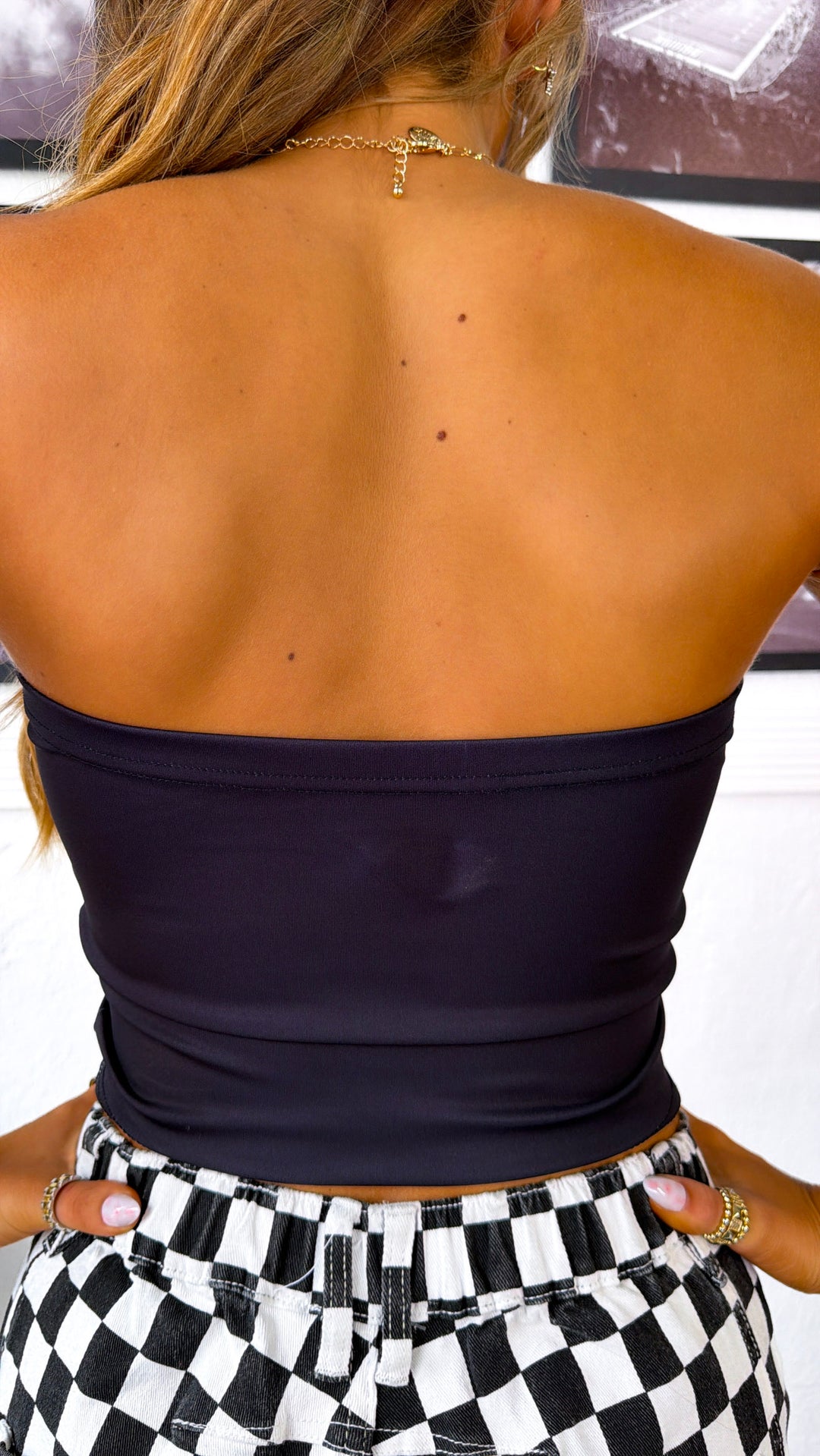 Game Day Ohio Tube Top, Black