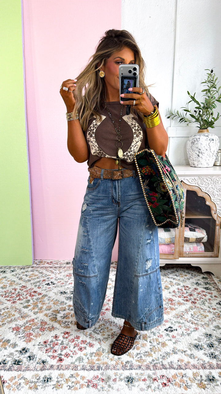Wild Washed Denim Pants, Denim