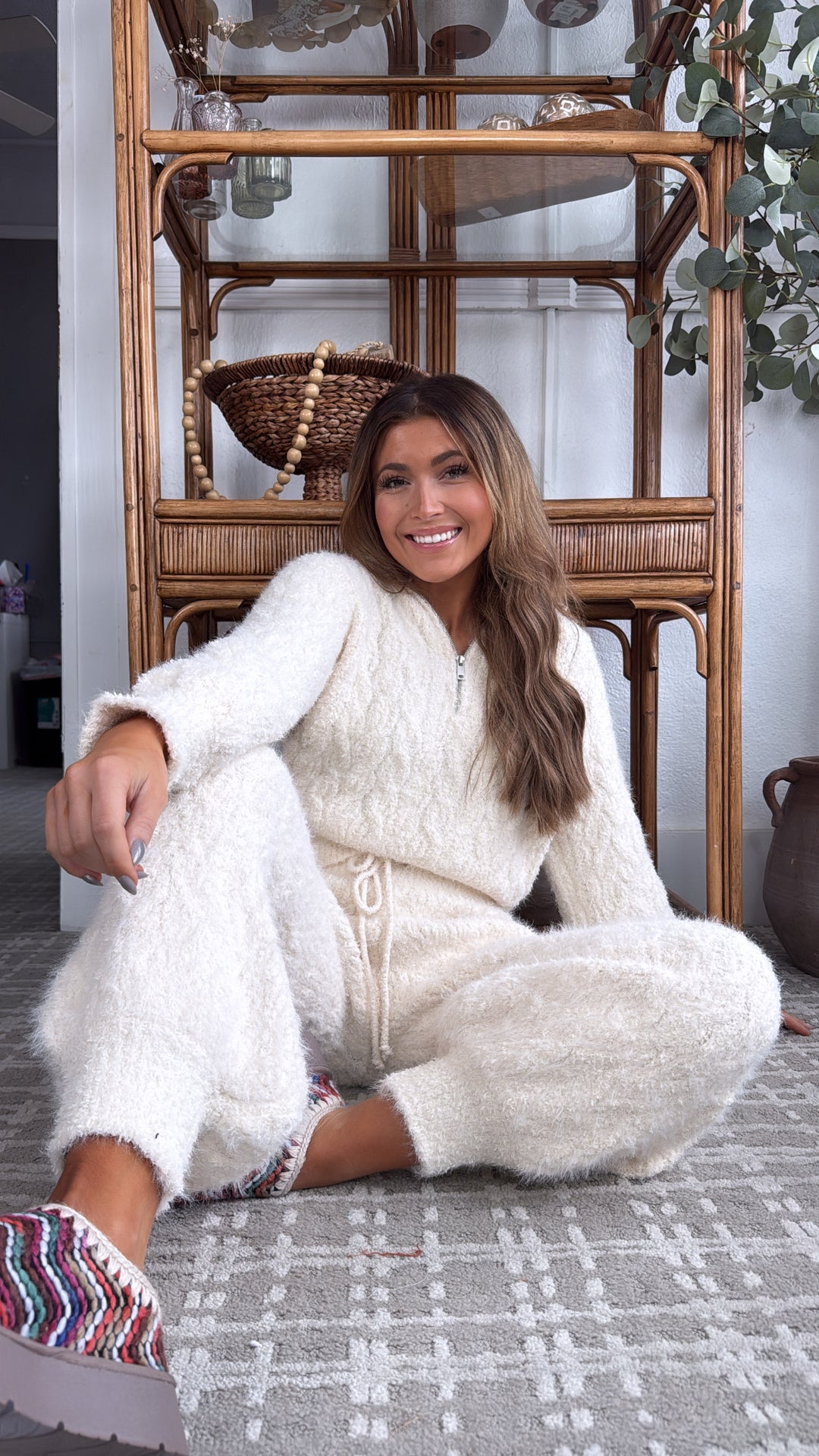 Cozy Breeze Top, Powder Cream