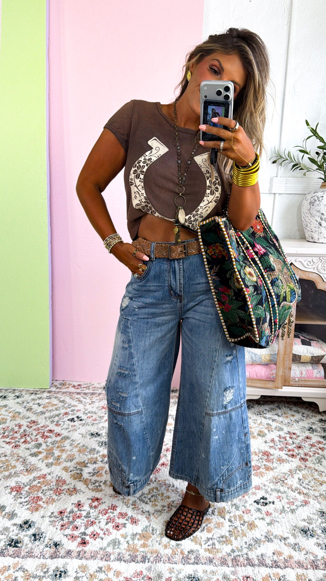 Wild Washed Denim Pants, Denim