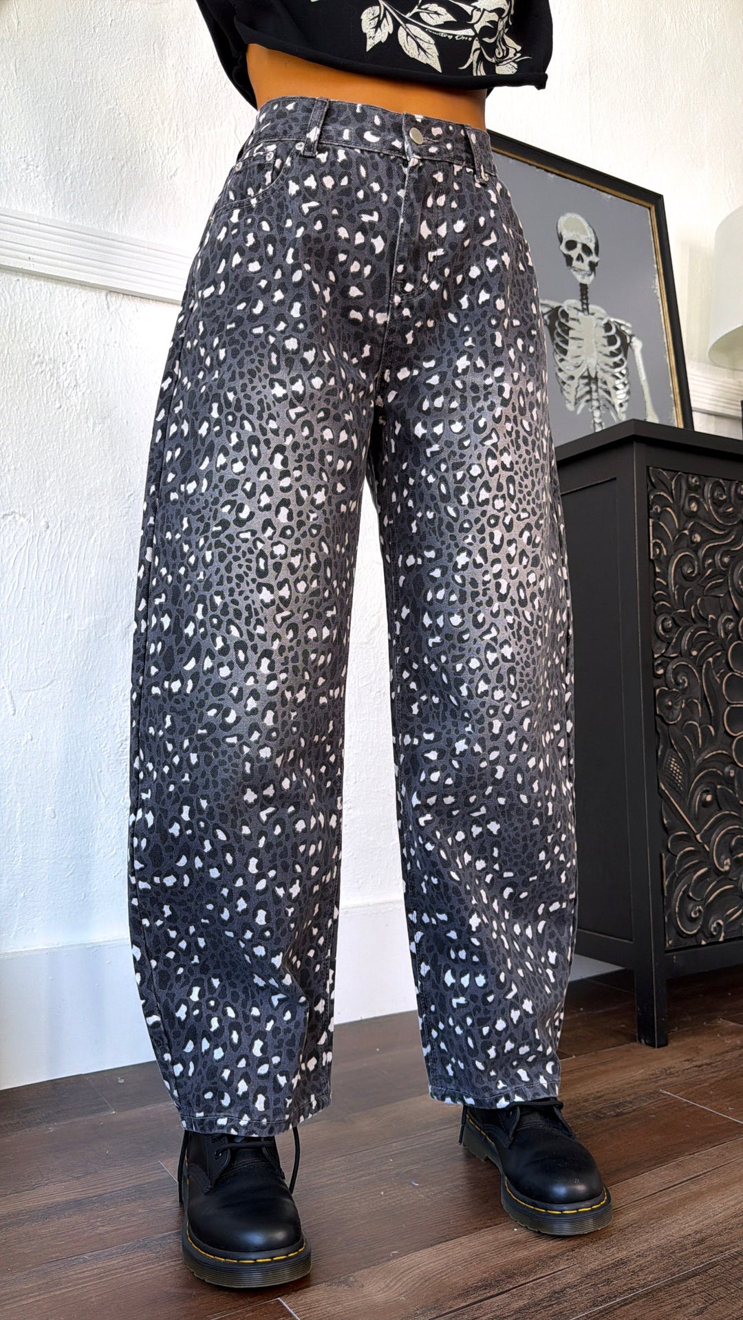 Edge Up Denim Pant, Leopard