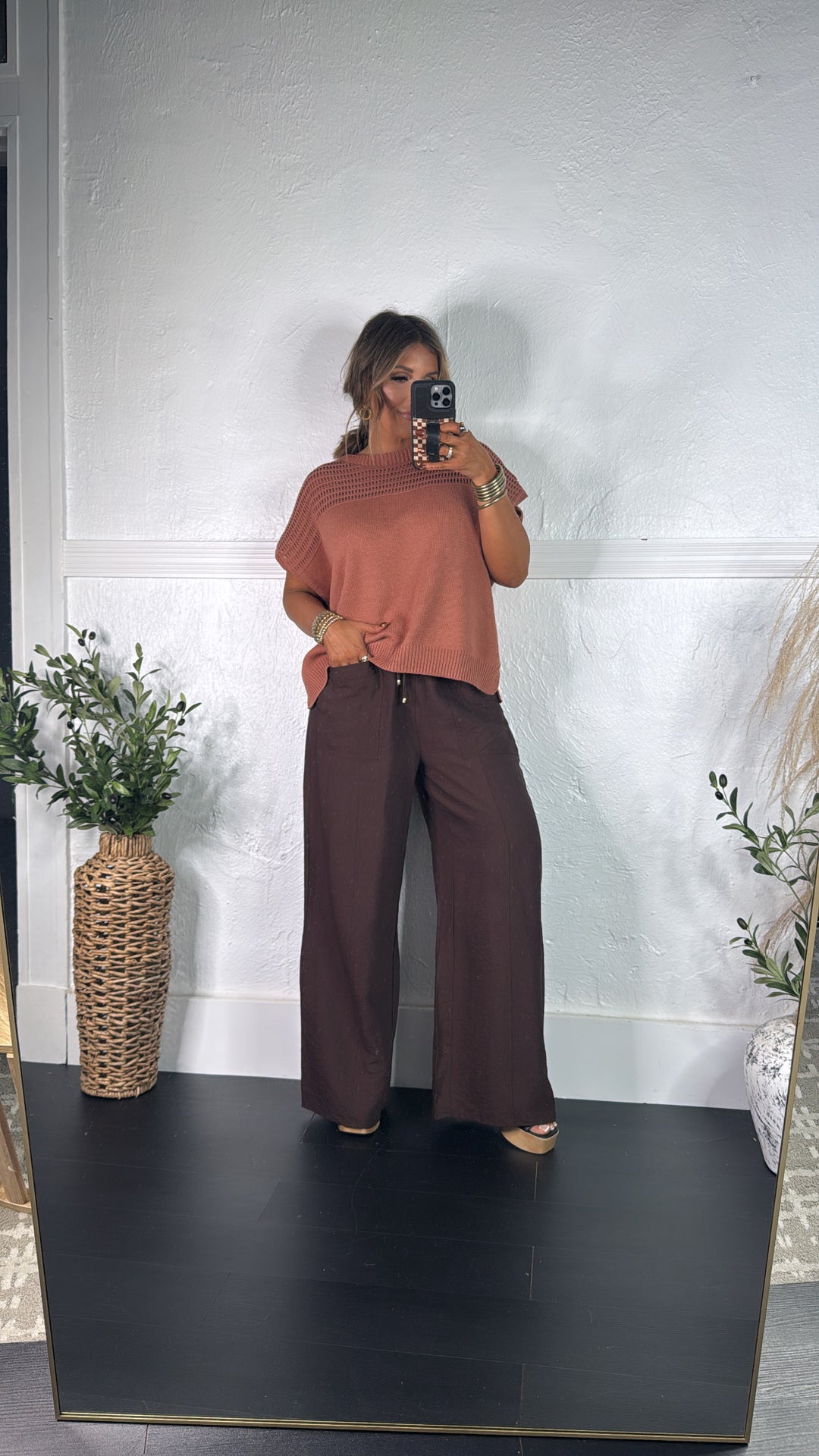 Joanie Relaxed Pant, Brown