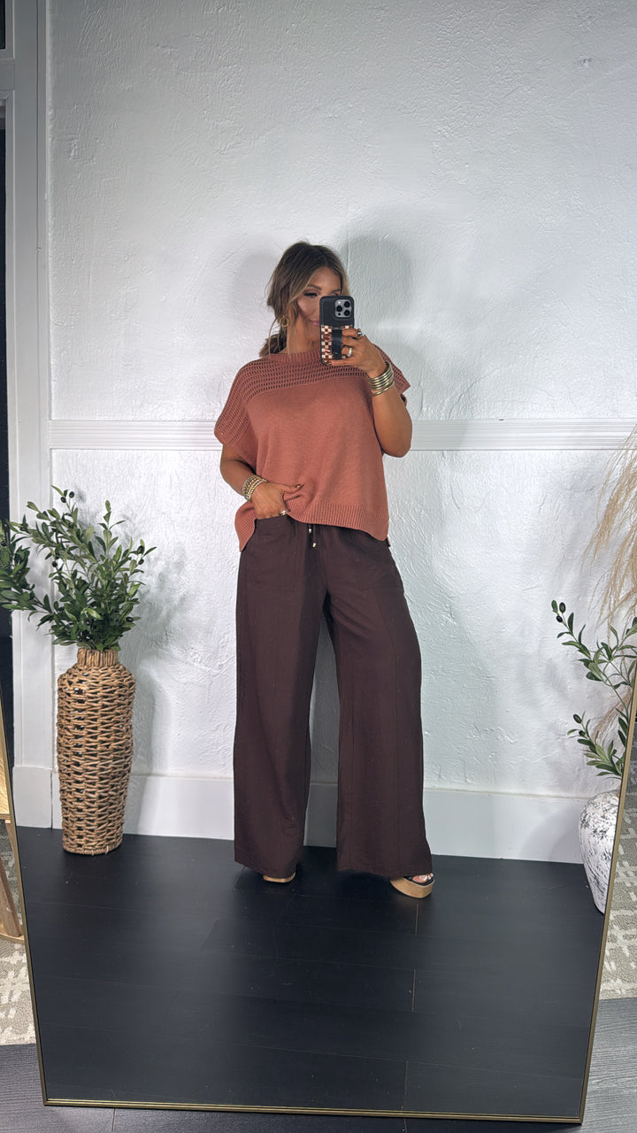 Joanie Relaxed Pant, Brown