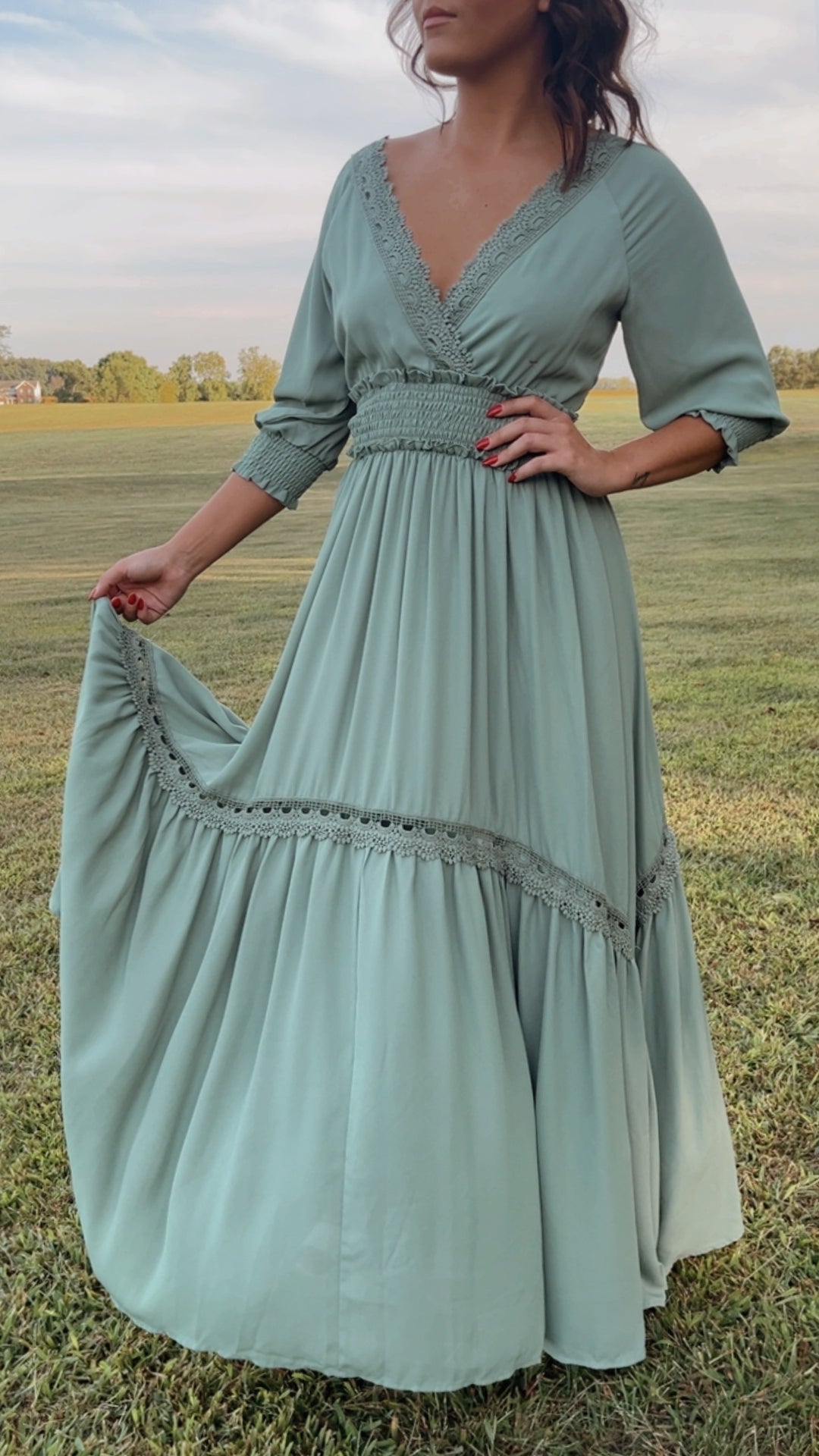 ECB Exclusive: Most Admired Maxi Dress , Sage Everyday Chic Boutique ECB Exclusive: Most Admired Maxi Dress , Sage Everyday Chic Boutique