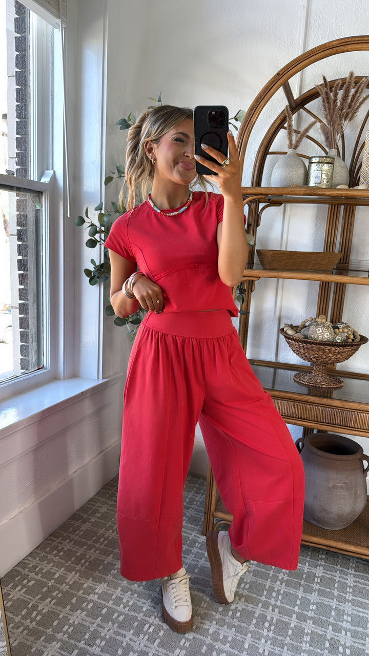 Jetset Lounge Set, Tomato