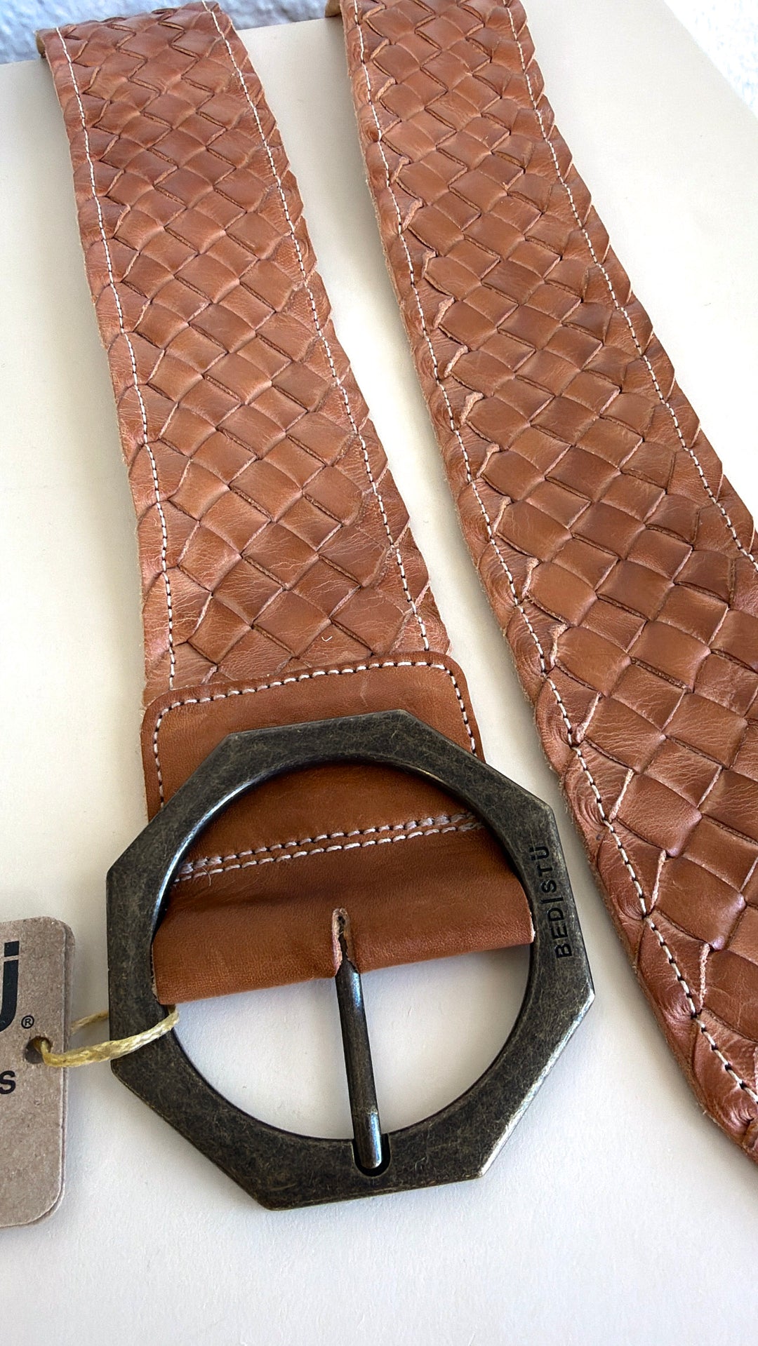Bedstu Dreamweaver Belt, Tan Rustic