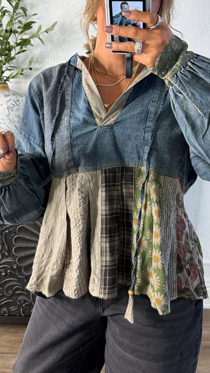 Patch Leaf Top, Vintage