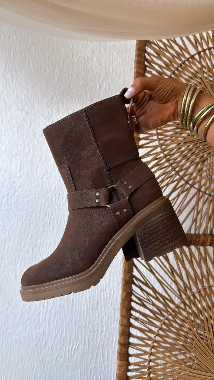 Clint Ankle Boot, Coffee
