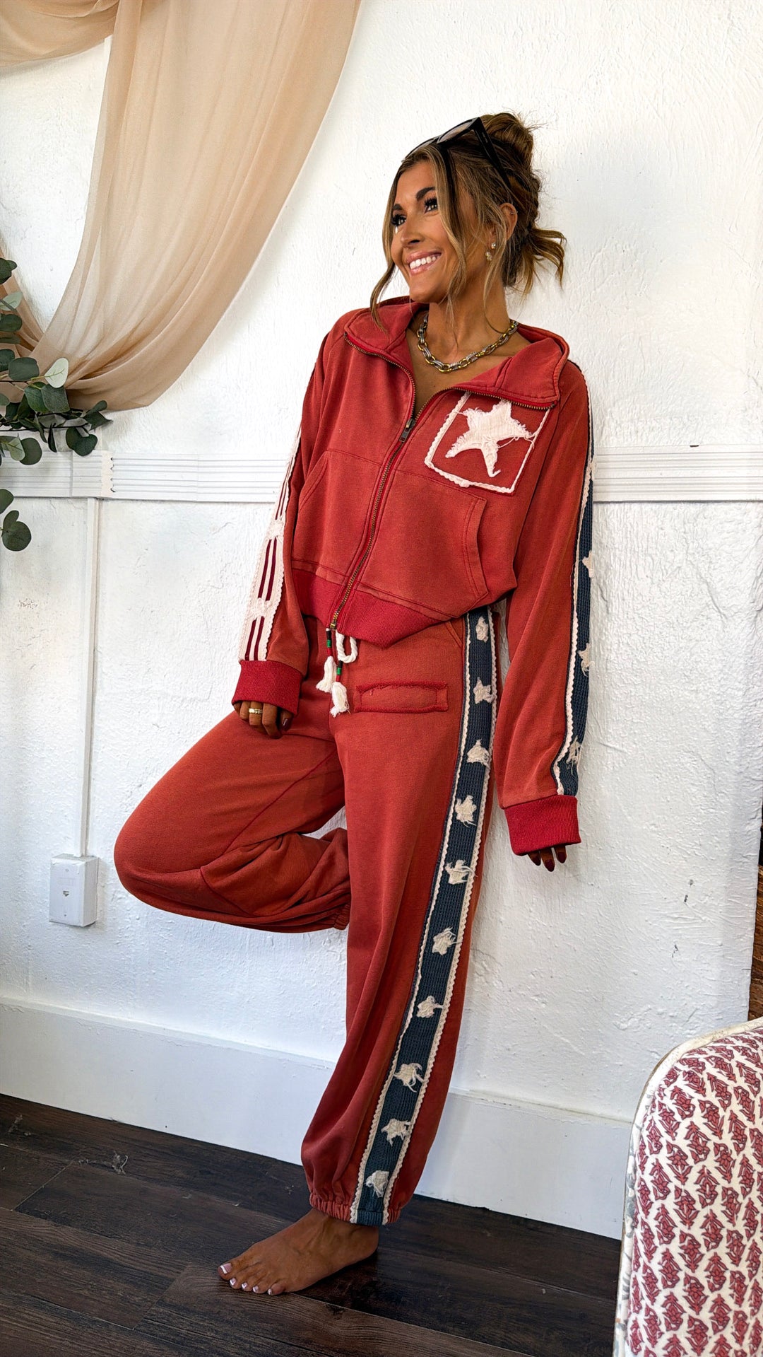 American Dream Jogger Pant, Carnelian Orange