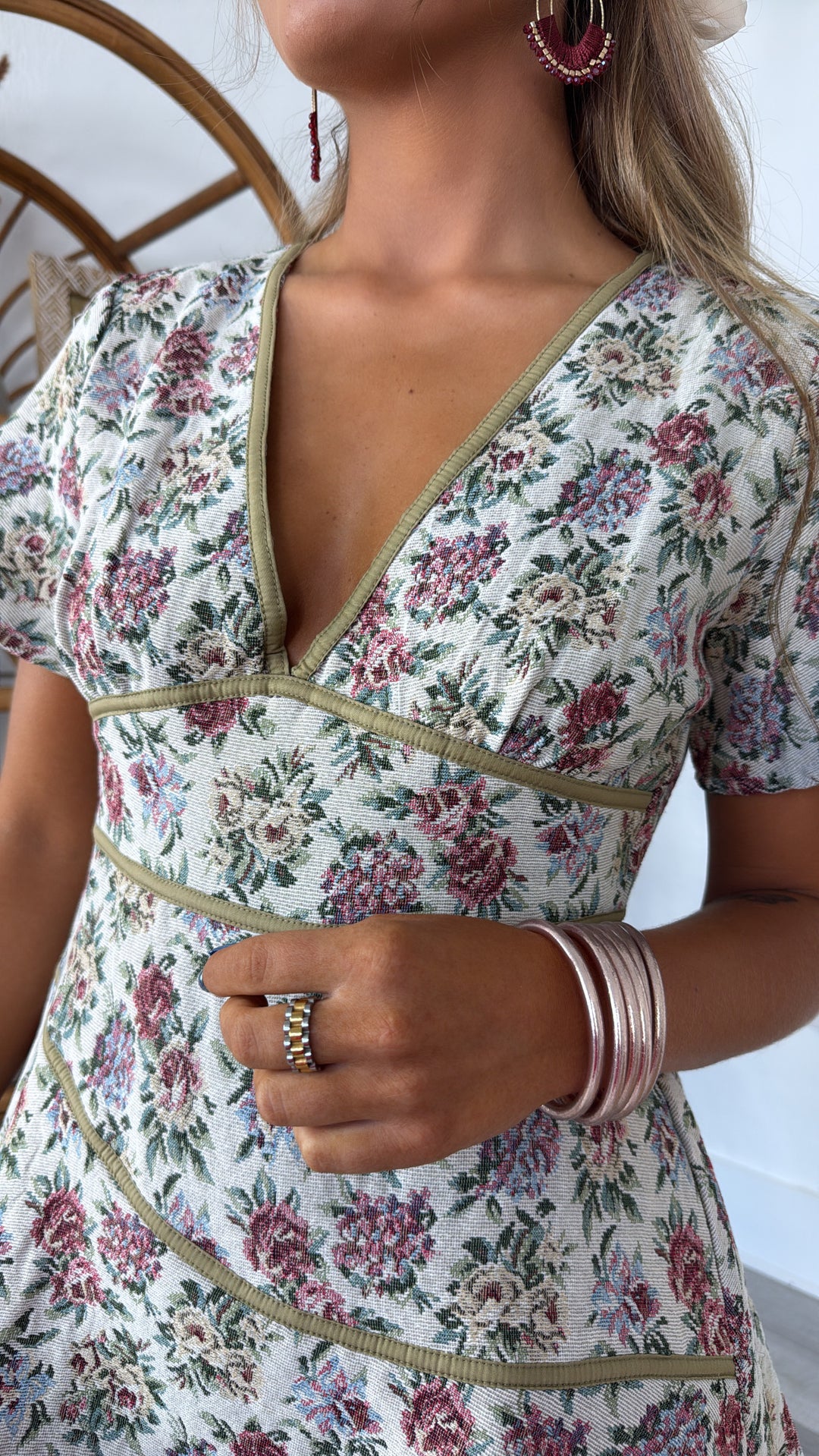 Stillwater Bloom Mini Romper Dress, Multi