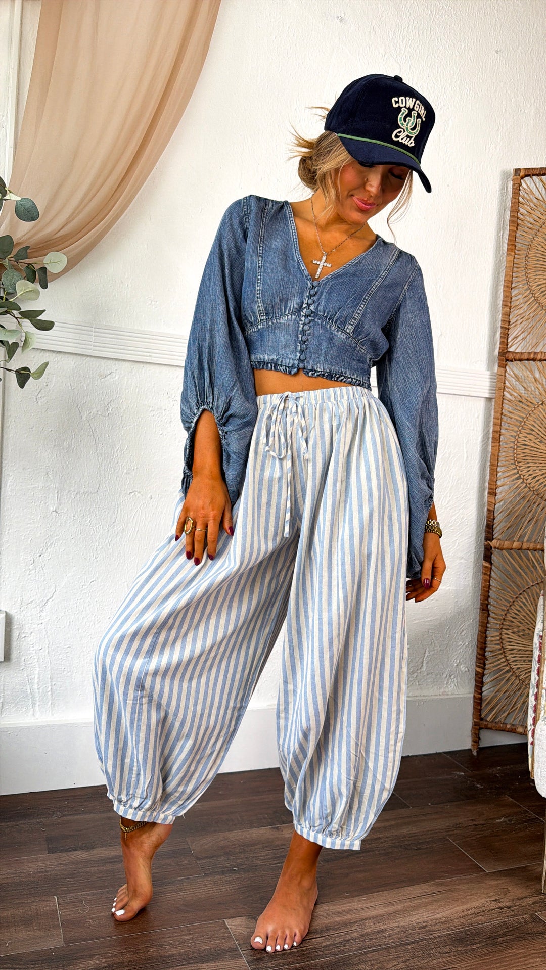 Crossroads Top, Dk Denim