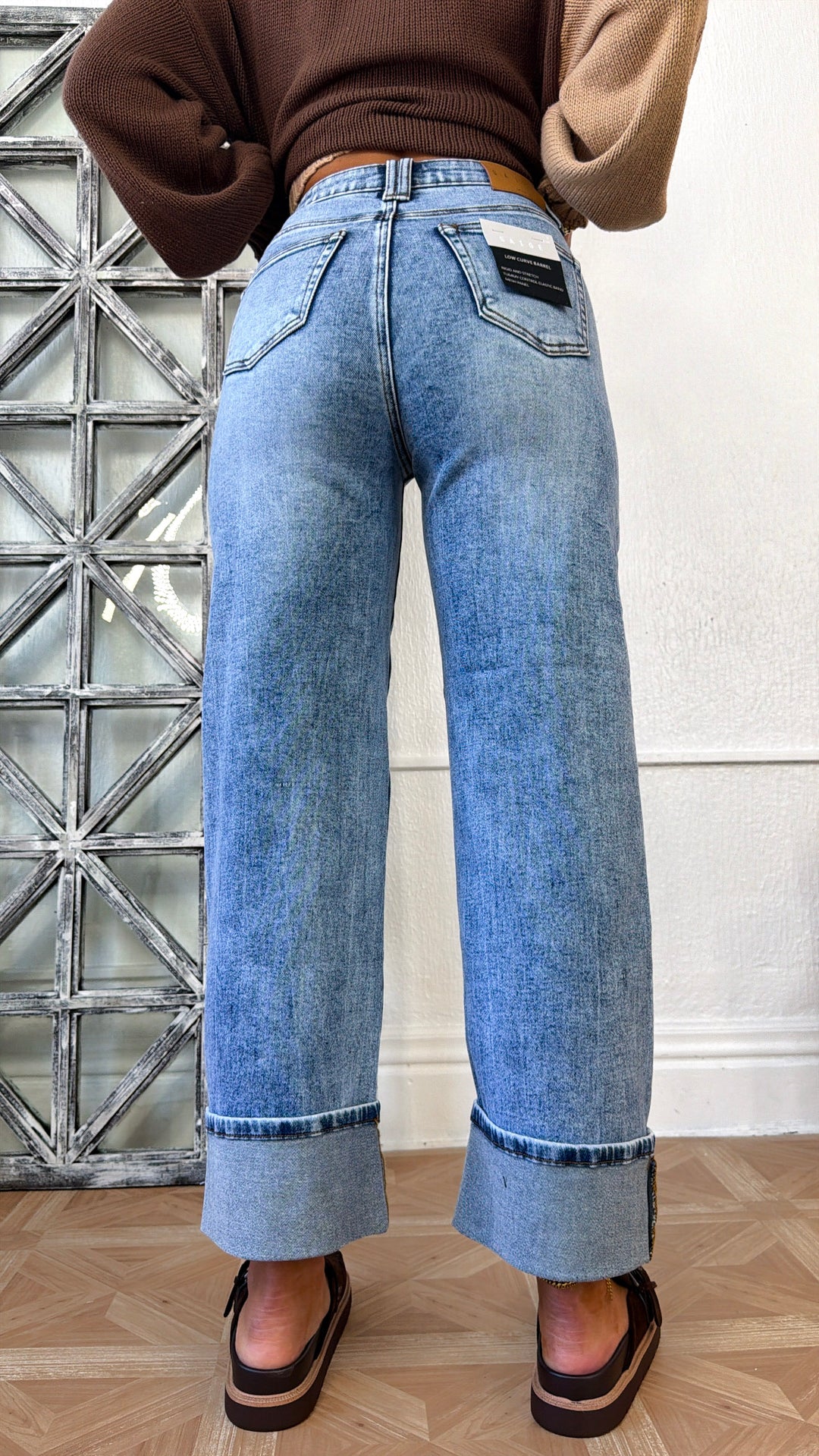 Xander High Rise Patched Pocket Jeans