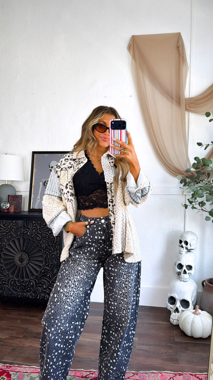 Sable Skies Relaxed Jacket, Blue Multi