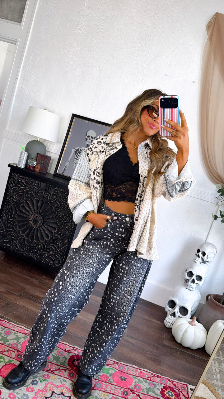 Sable Skies Relaxed Jacket, Blue Multi