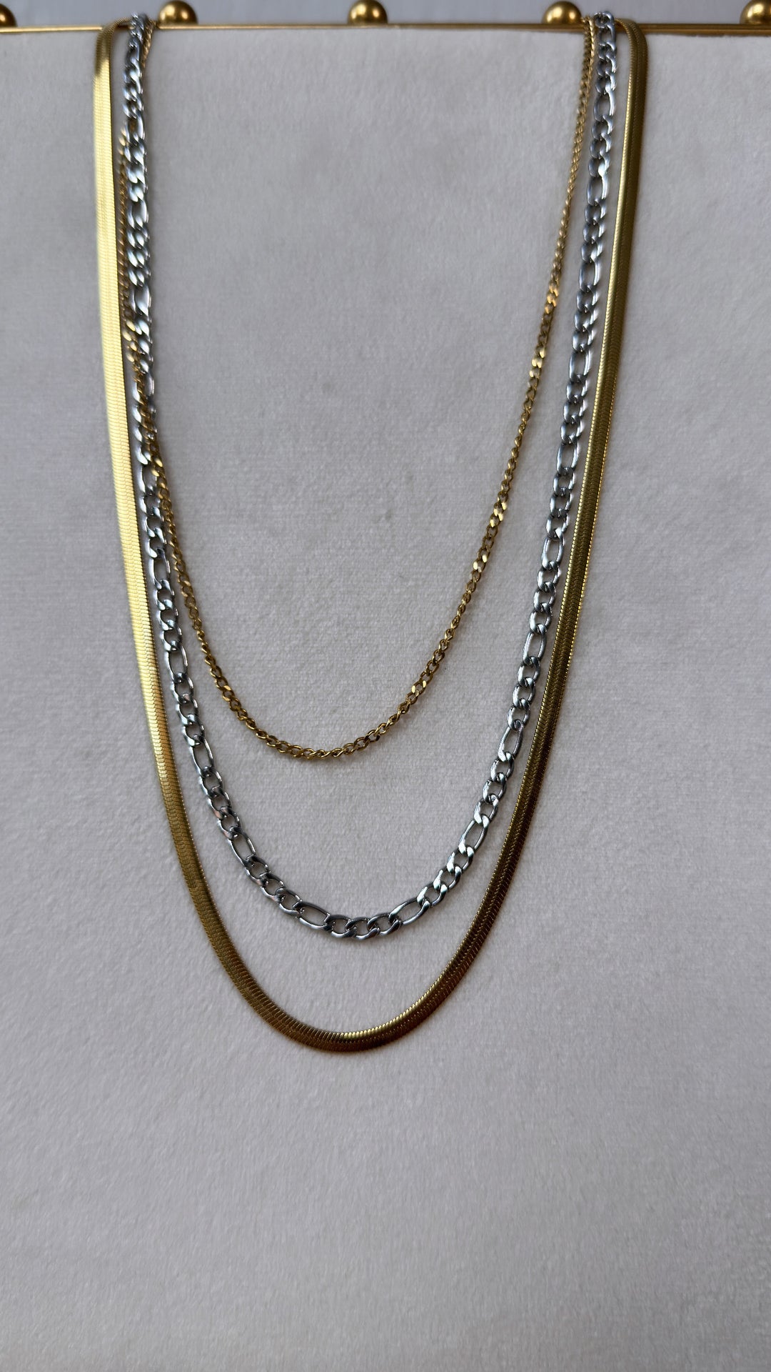 Two Toned Layered Necklace