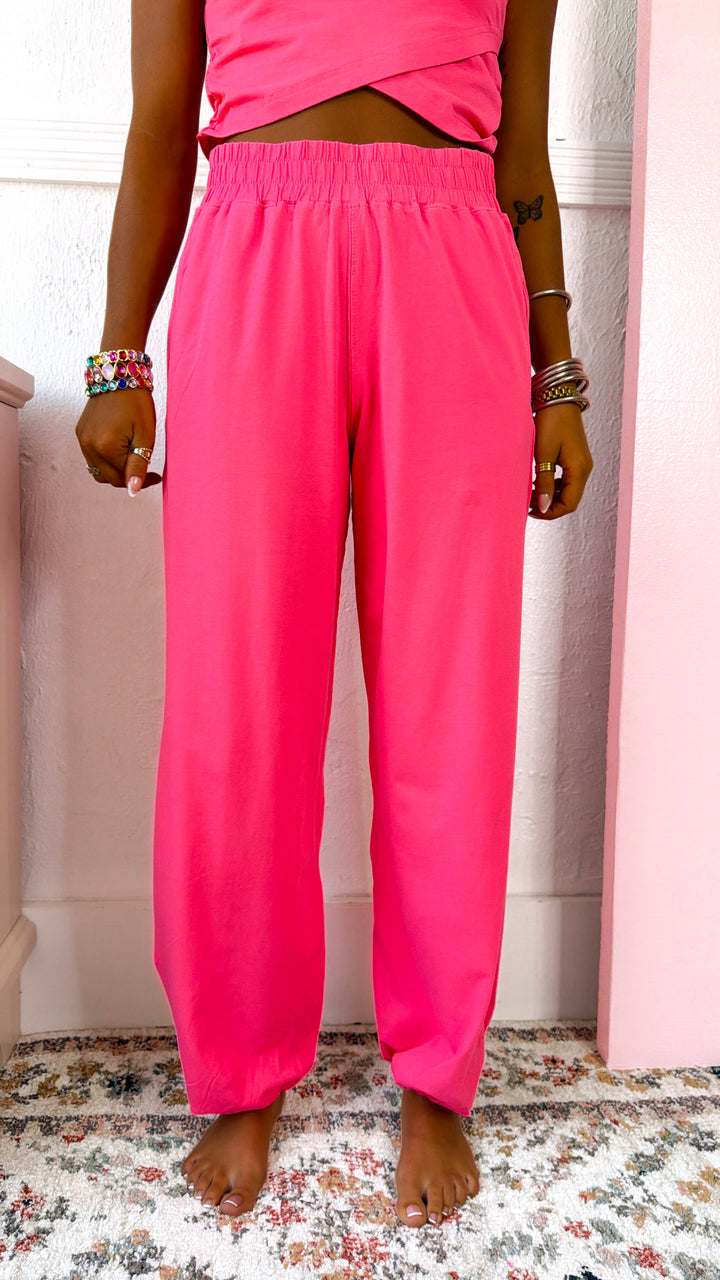 Angel Energy Two Piece Set, Flamingo Pink