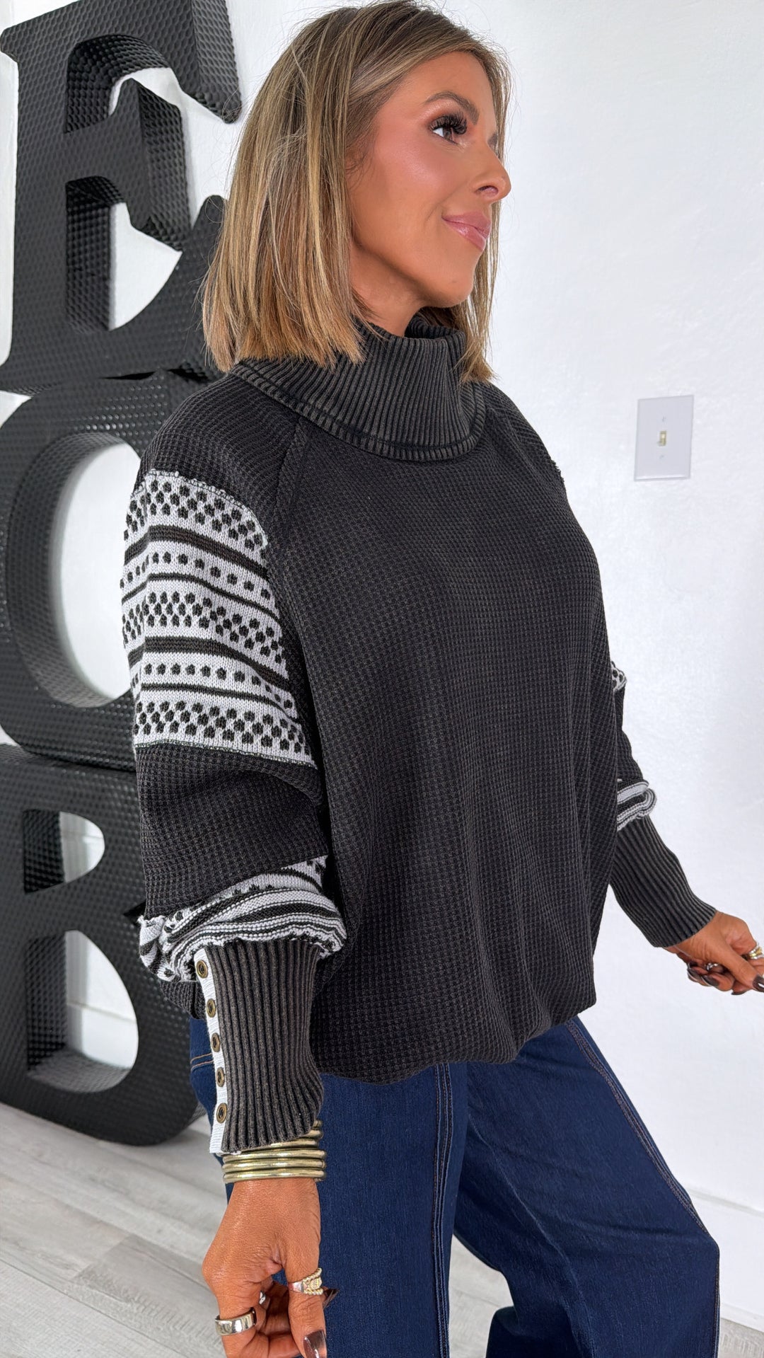 Palette Washed Thermal, Black