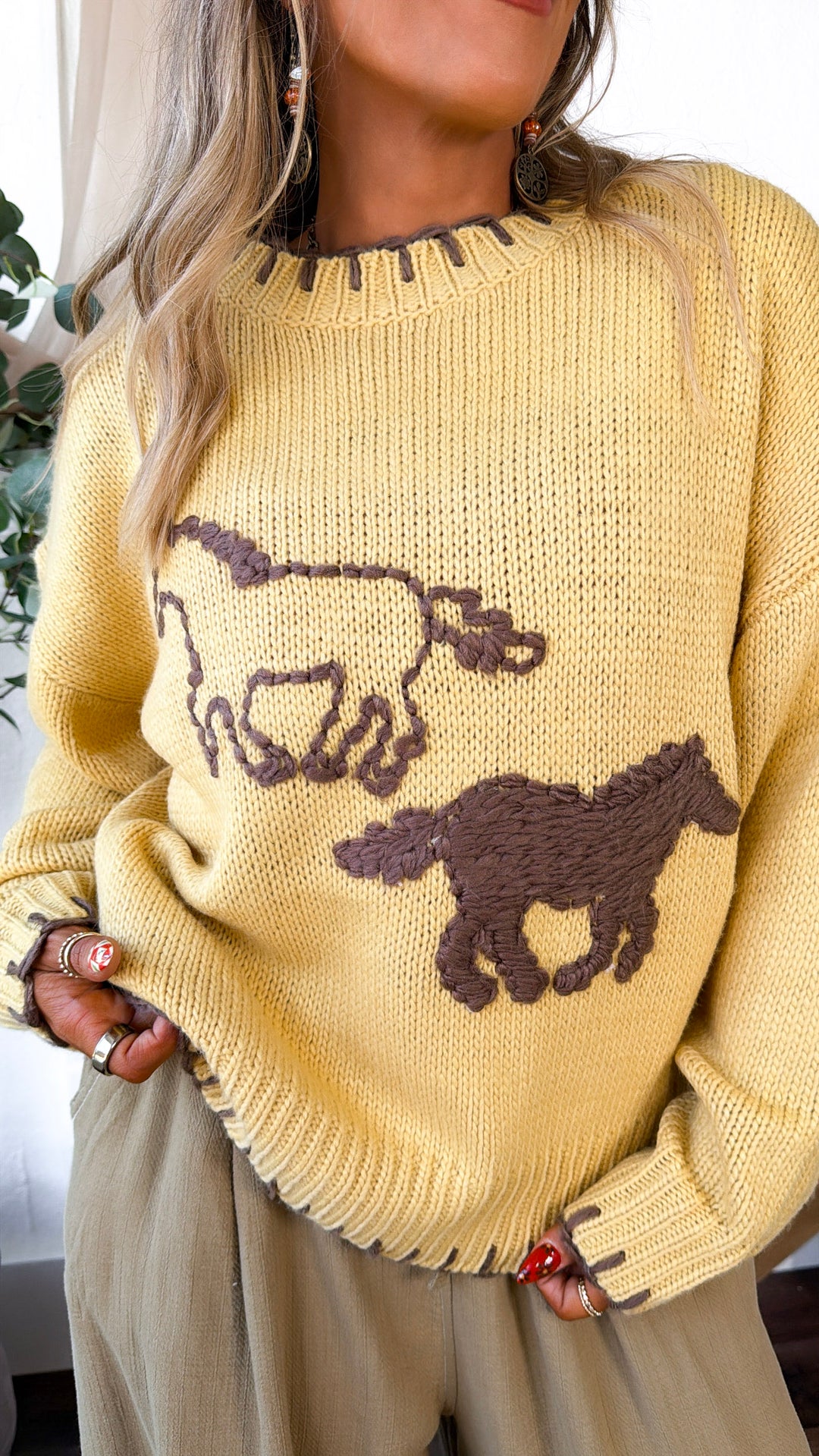 Ridin' on Sunshine Knit Sweater, Honey