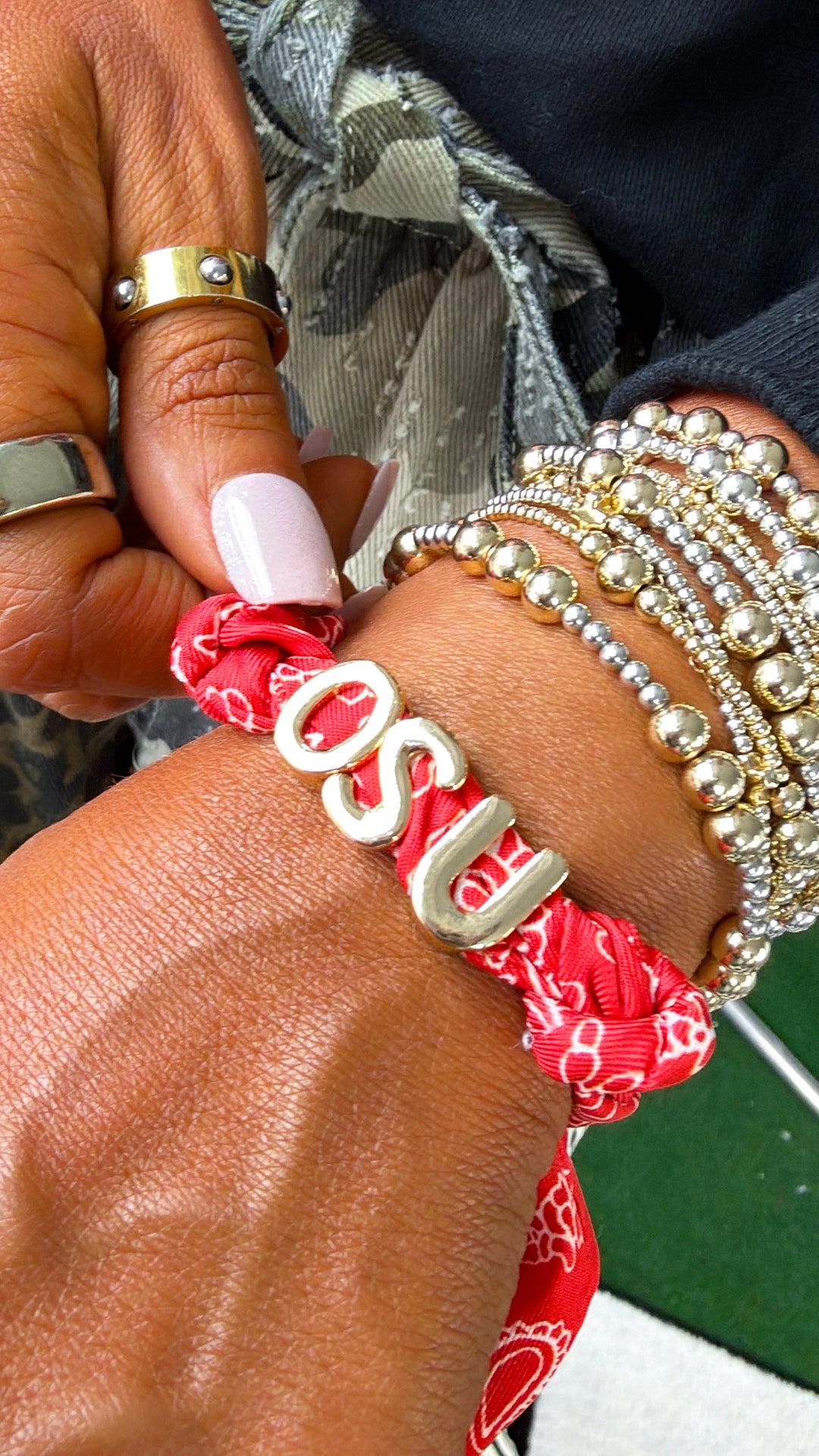 OSU Bandana Slider Bracelet