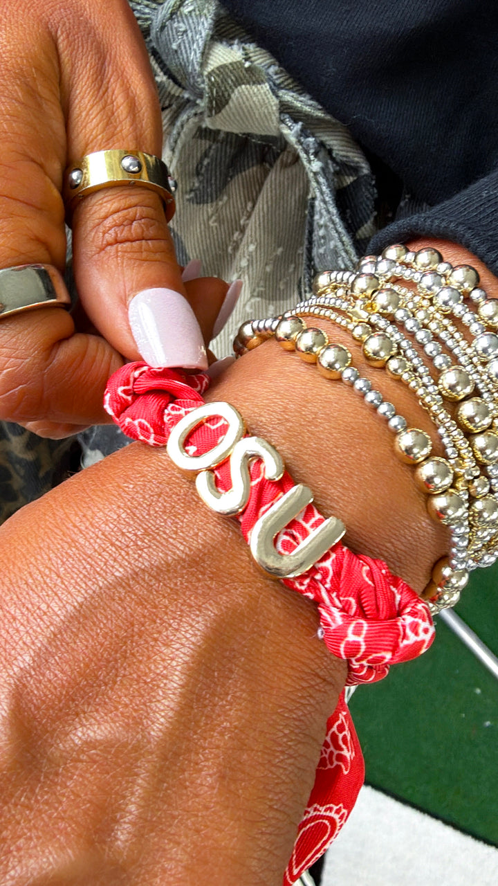OSU Bandana Slider Bracelet
