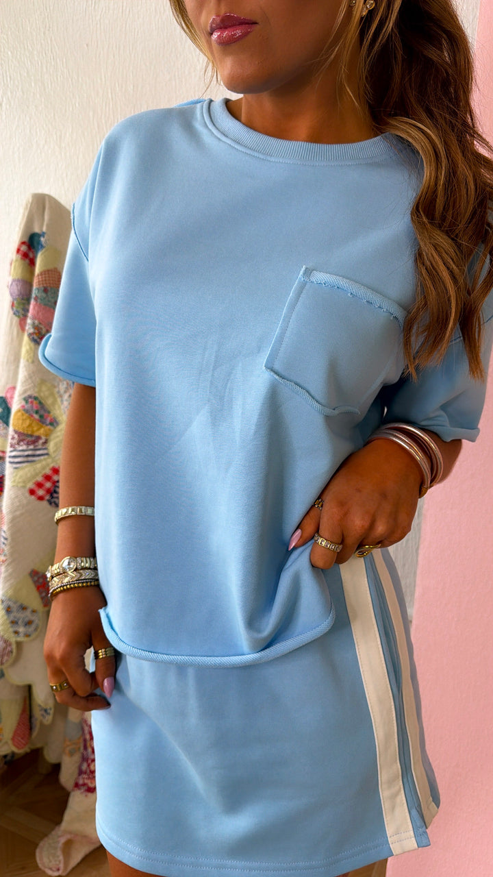 Sporty Skies Two Piece Set, Sky